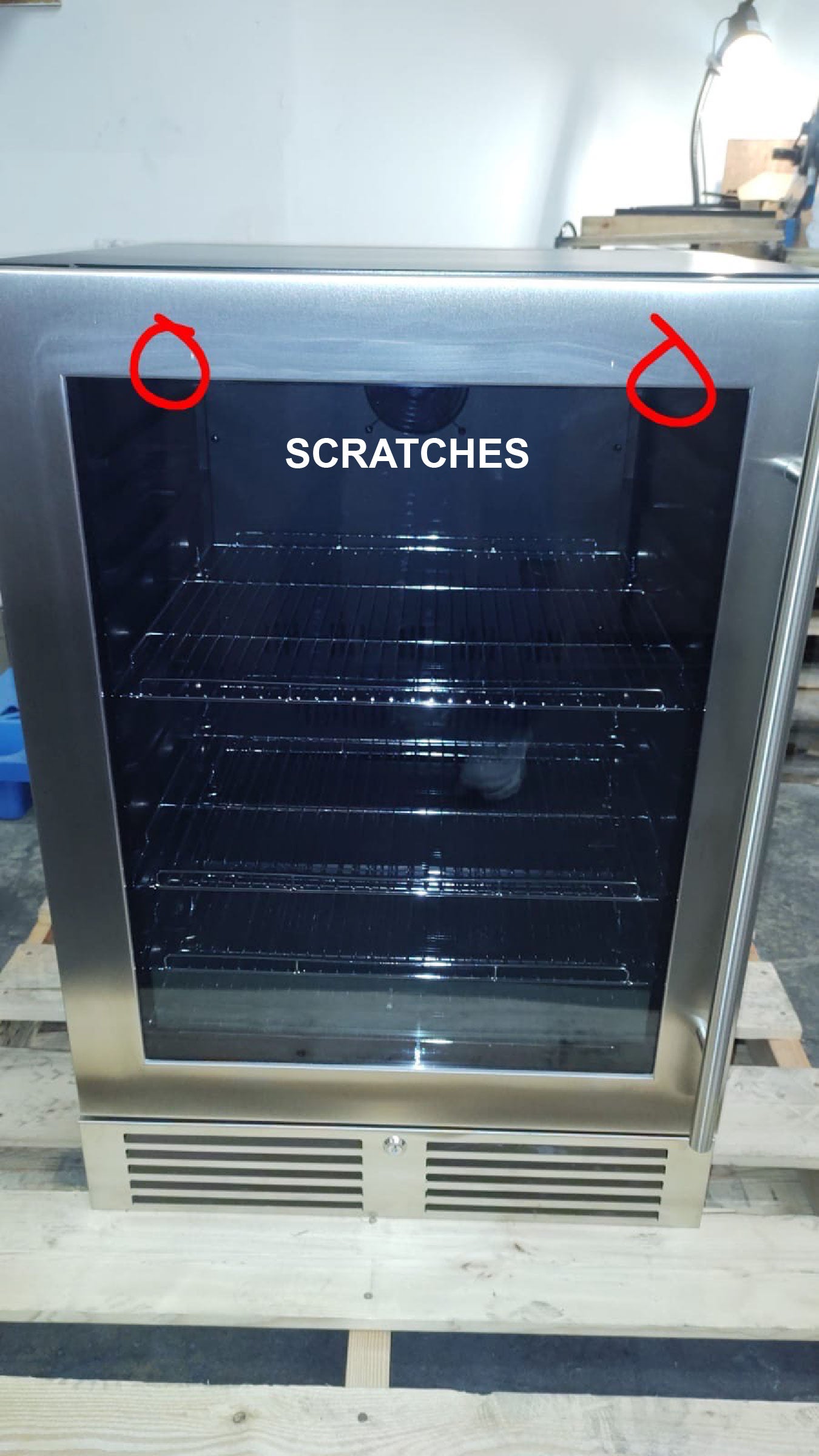 Refurbished - 24 Inch Under Counter LOW-E Glass Door Beer Fridge