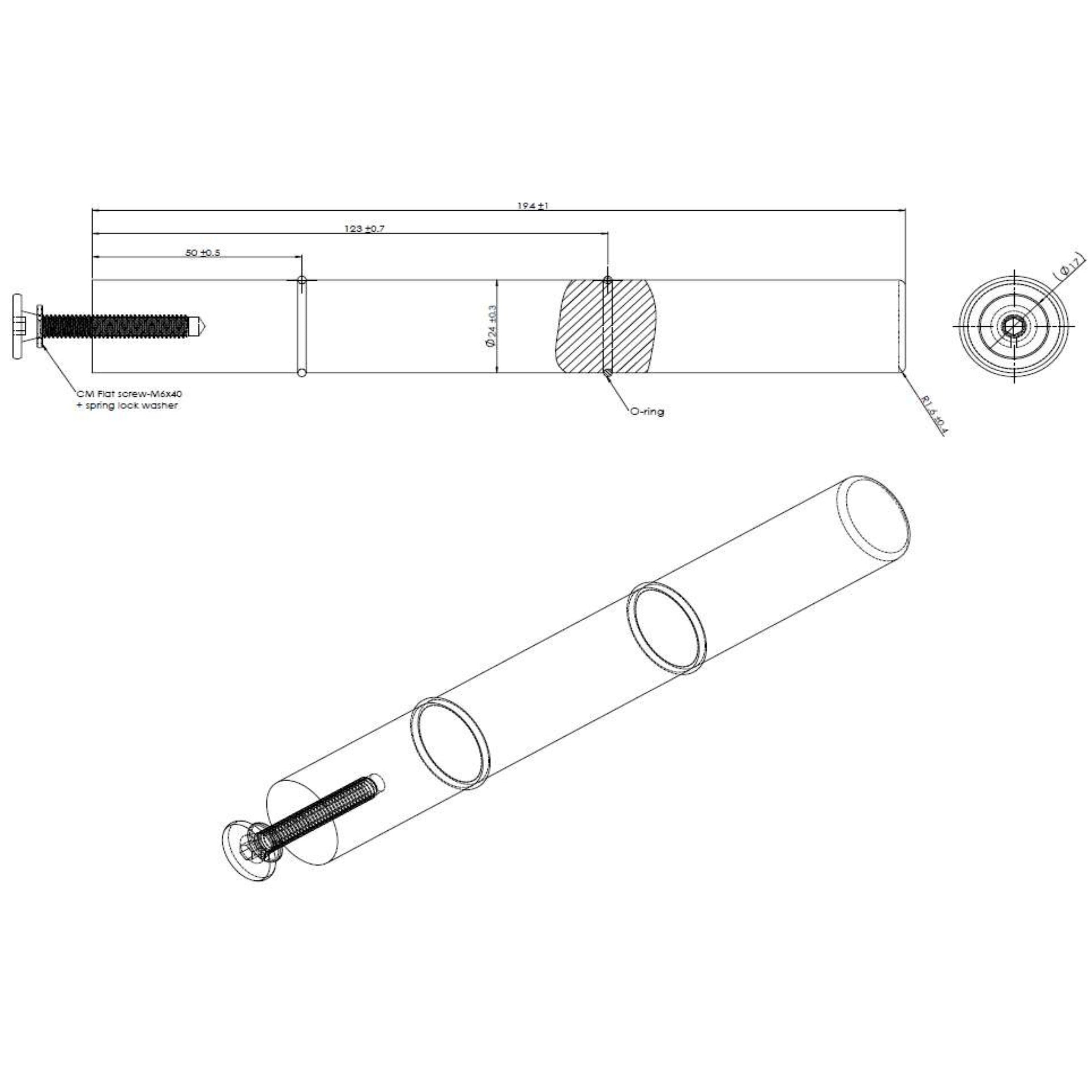 Mono Wine Peg | Cork-Forward Display - 24MM Diameter