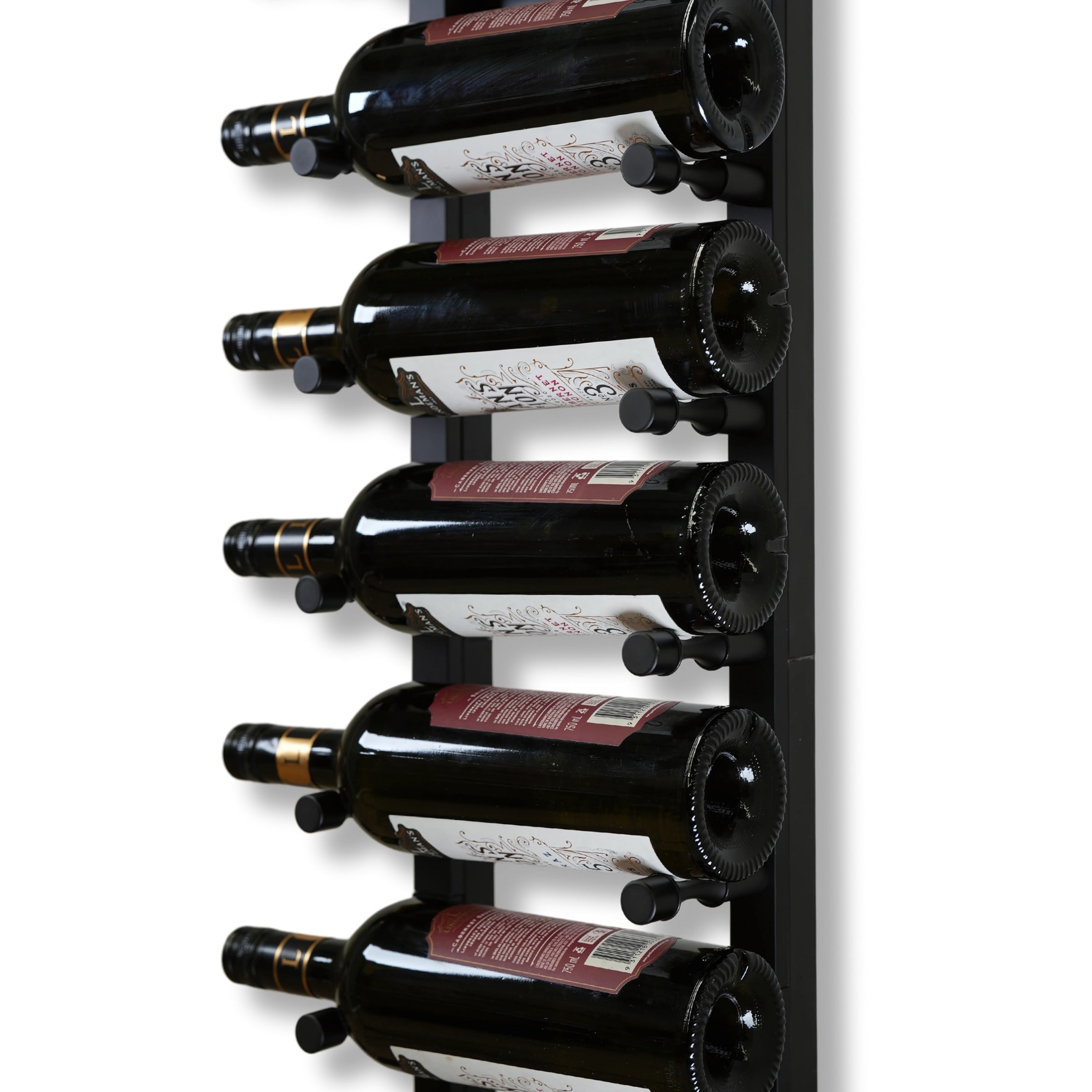 Floor-to-Ceiling Wine Rack with Offset Pegs
