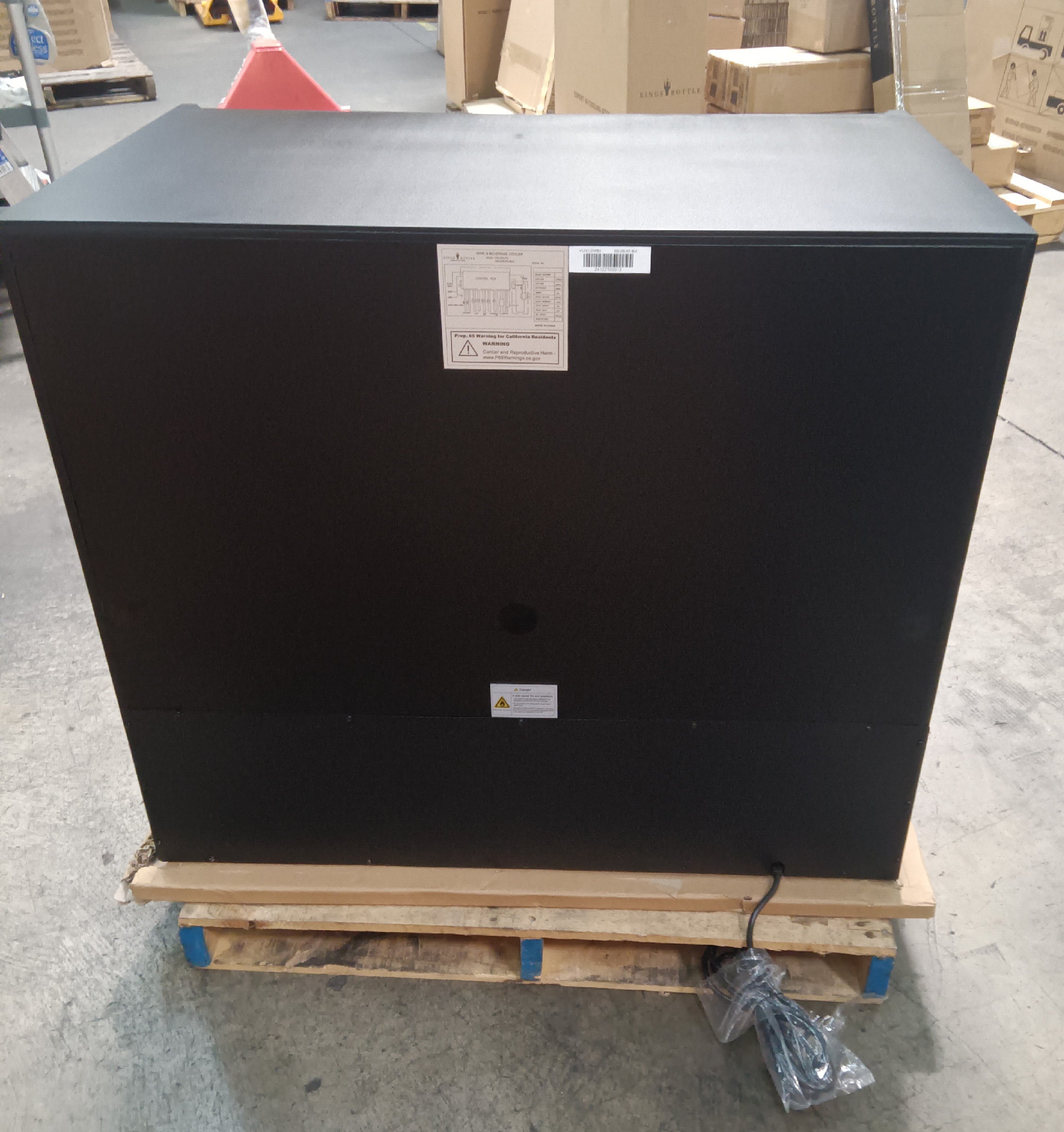 Refurbished - 39 Inch Under Counter Wine And Beer Fridge Combo - Black Door