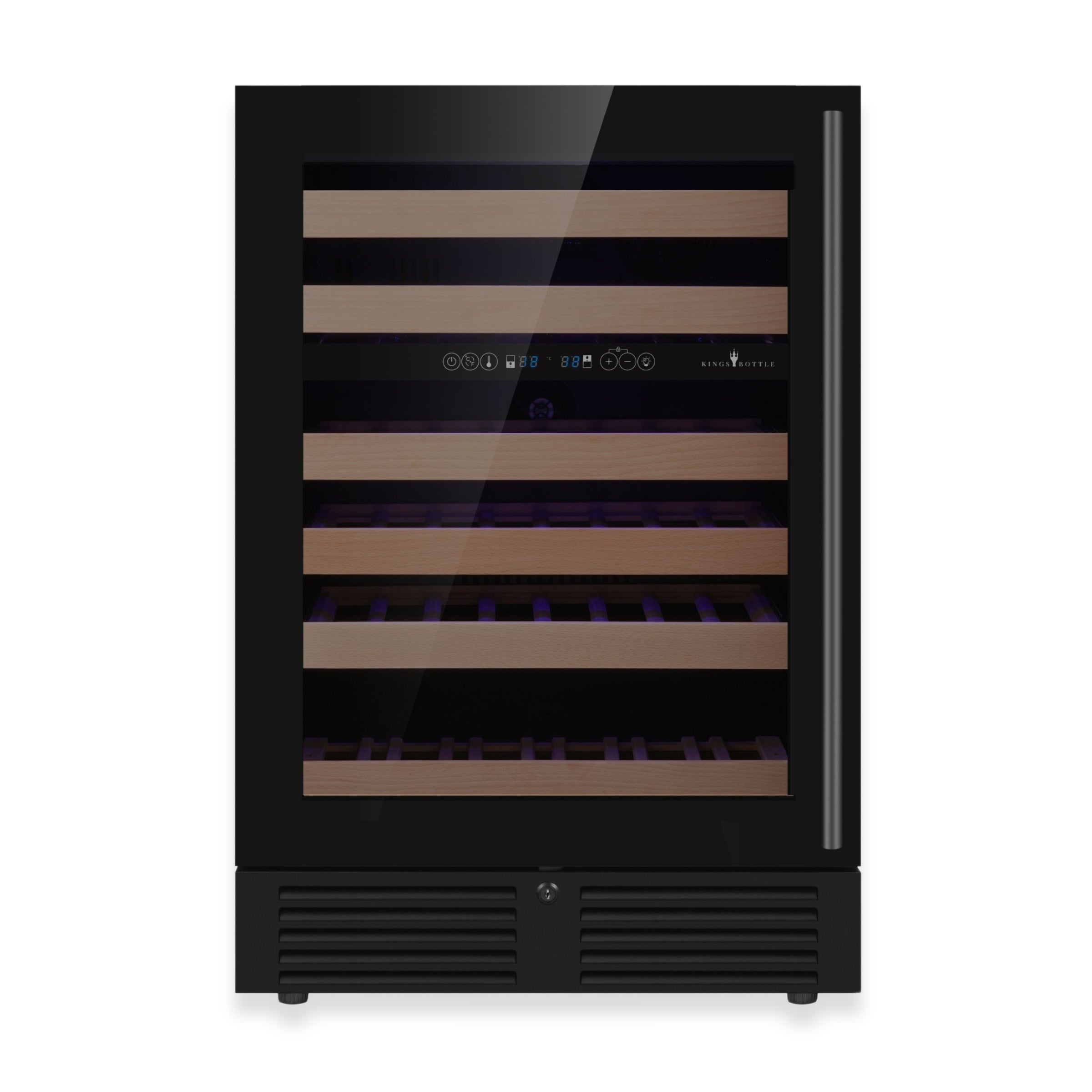 24-Inch Under-Counter Dual Zone Wine Cooler with Low-E Glass Door