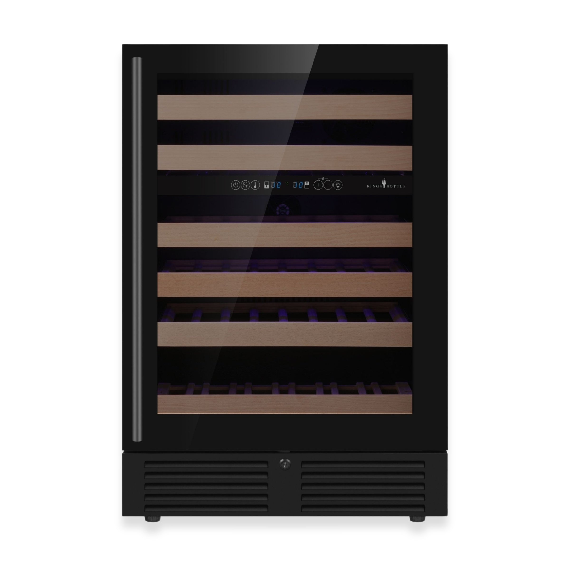 24-Inch Under-Counter Dual Zone Wine Cooler with Low-E Glass Door