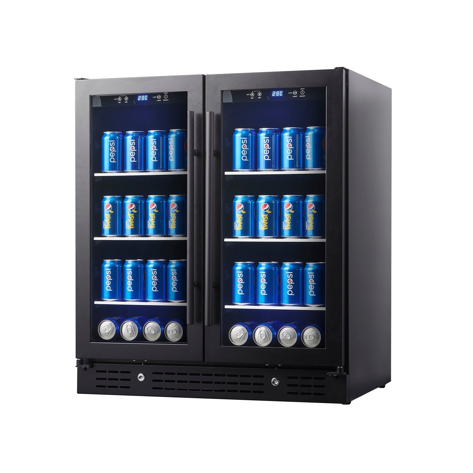 30-inch Wide Undercounter Beverage Fridge with Low-E Glass Door