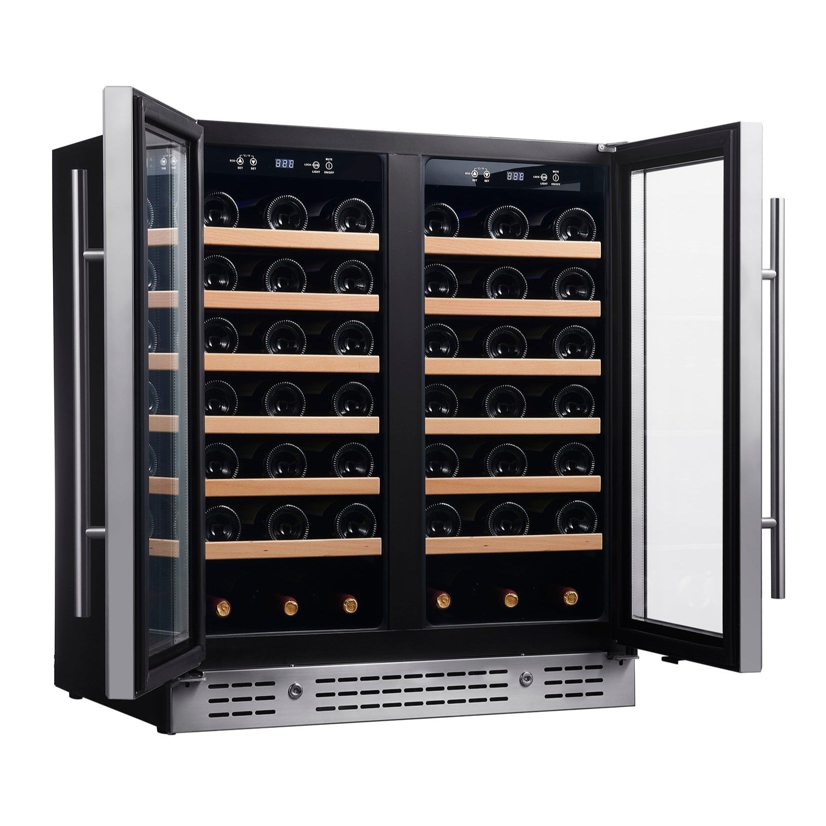 30-inch Dual Zone Wine Cooler with Low-E Glass Door