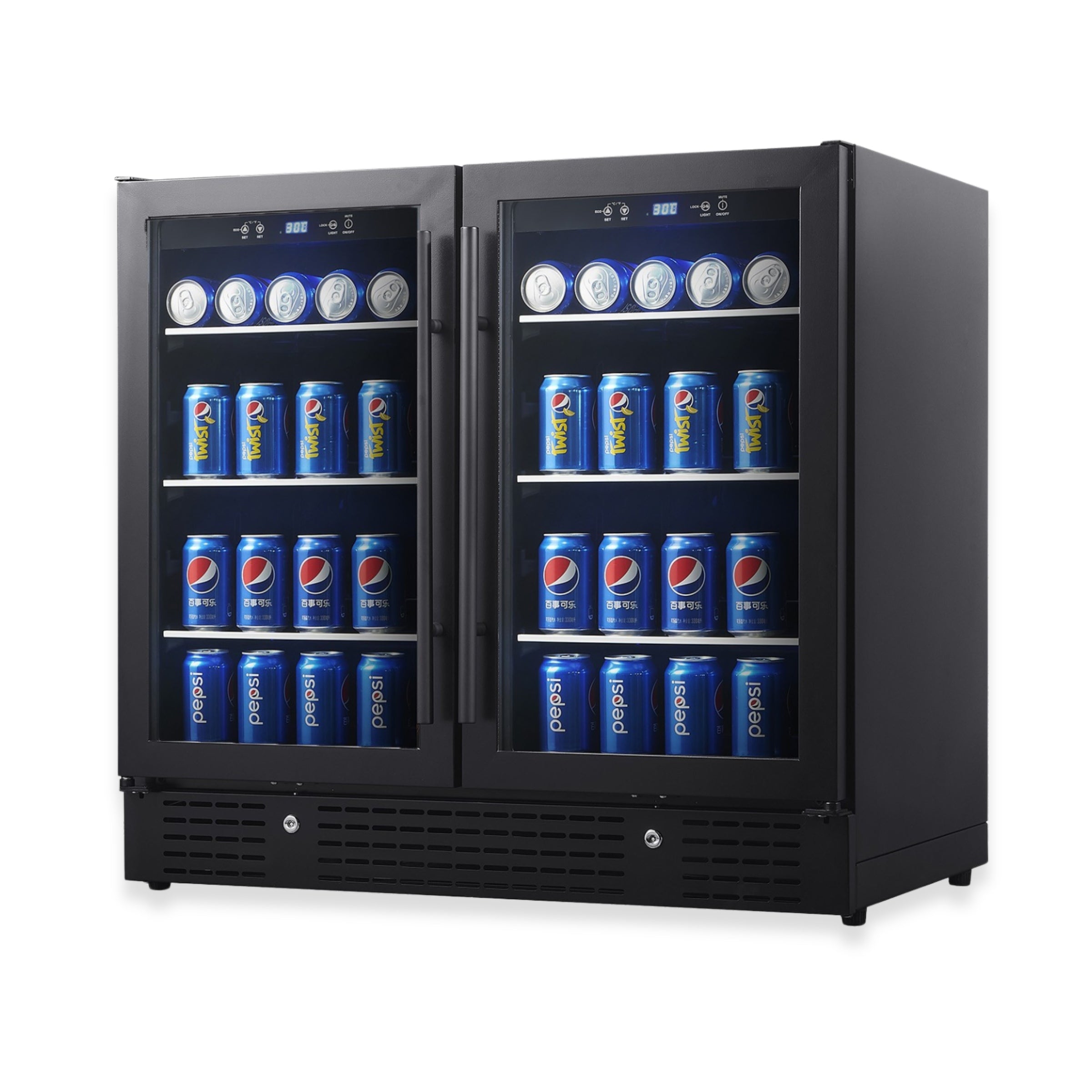 36” Wide Under-Counter Dual Zone Beverage Cooler