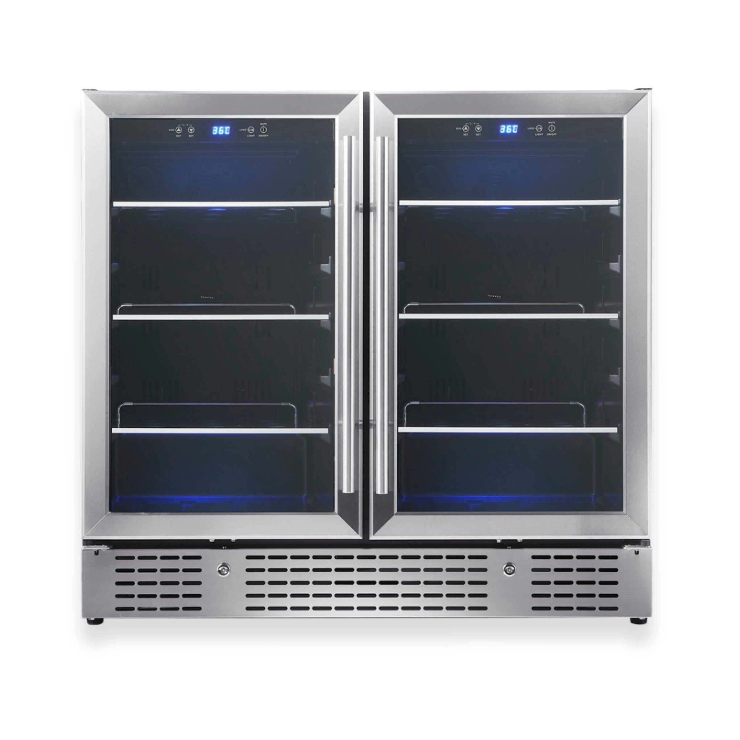 36” Wide Under-Counter Dual Zone Beverage Cooler