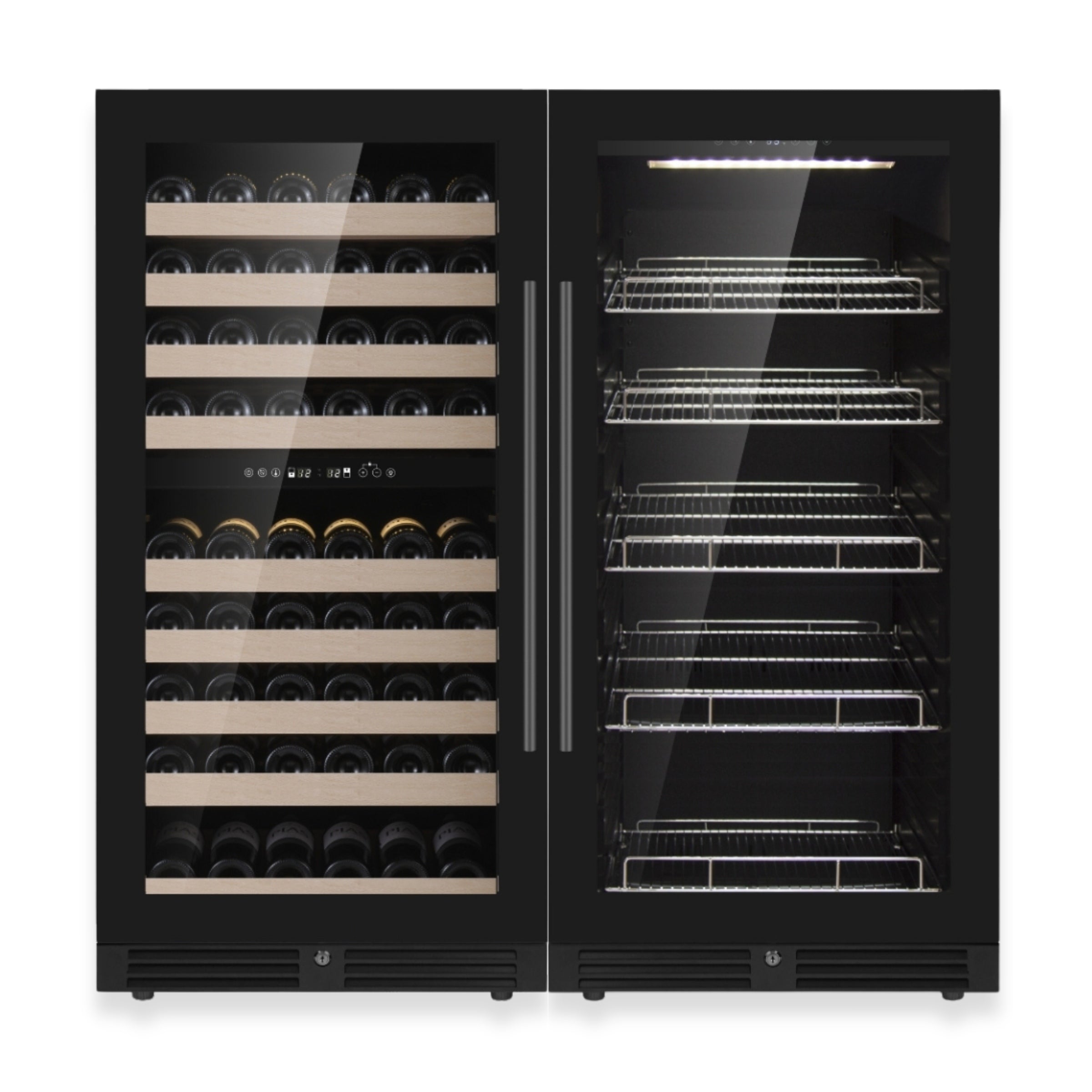 47" High Triple-Zone Wine & Beverage Refrigerator Combo