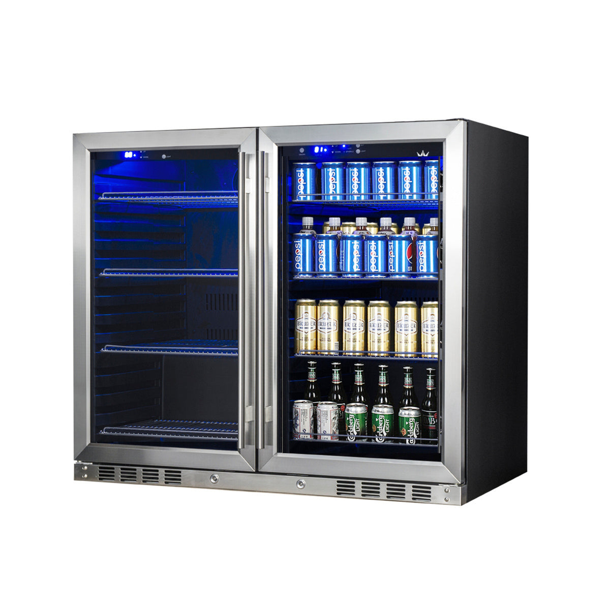 39-inch-wide Dual-Zone Beverage Cooler