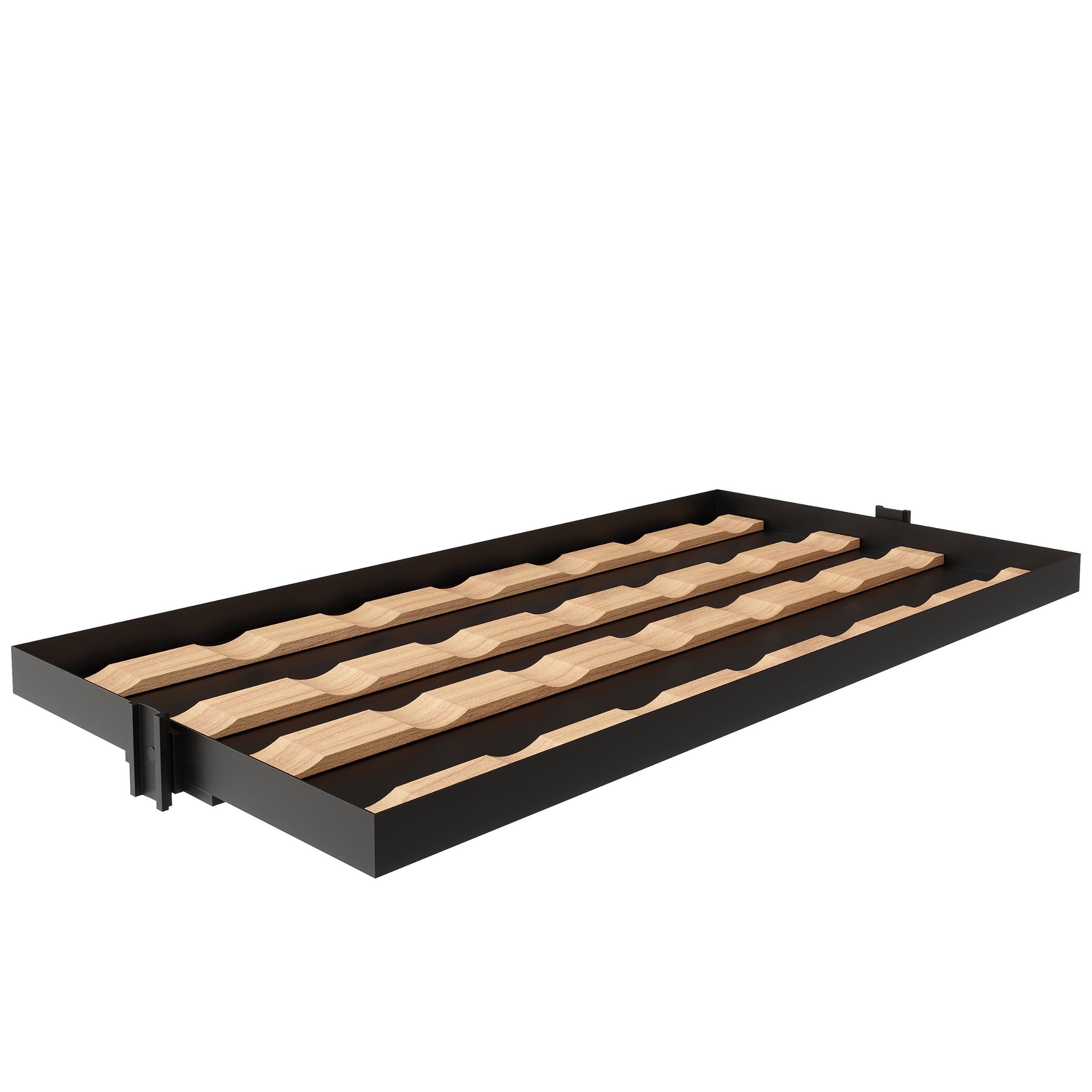 Display Shelf with Wooden Cradle