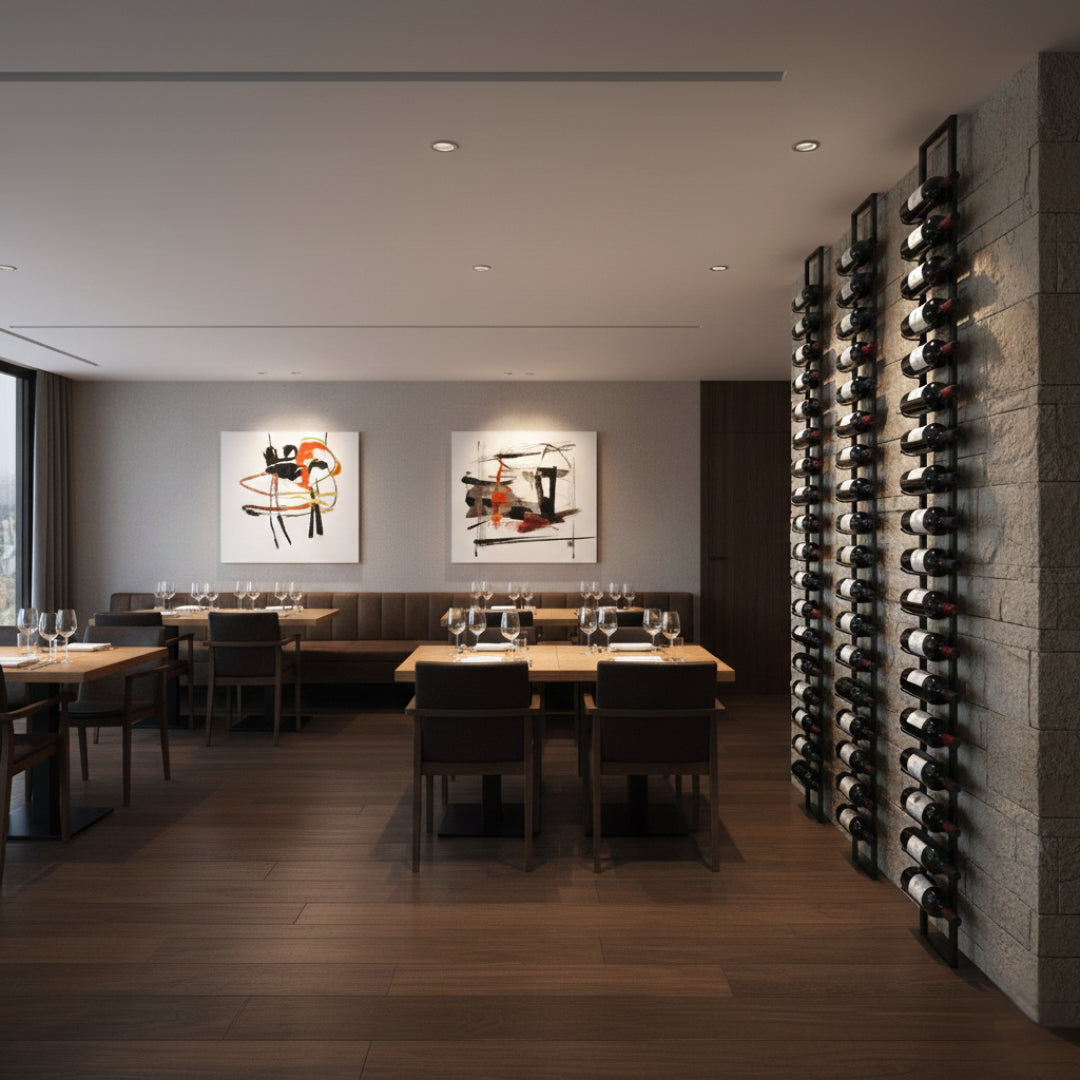 Floor-to-Ceiling Wine Rack | Offset Peg