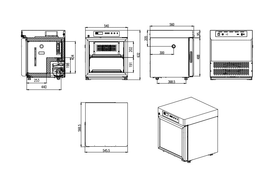 Technical dimensions diagram (primary)