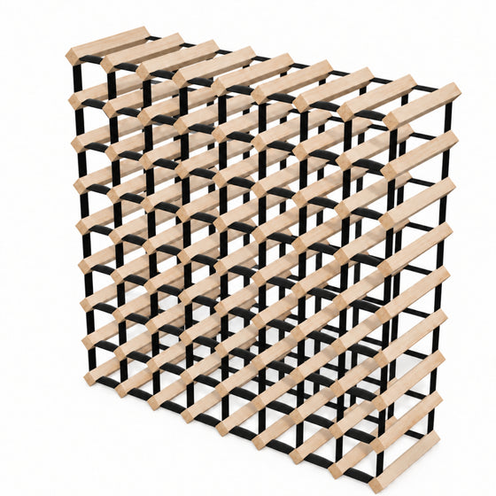 72-Bottle Timber Wine Rack | 8×8 Configuration
