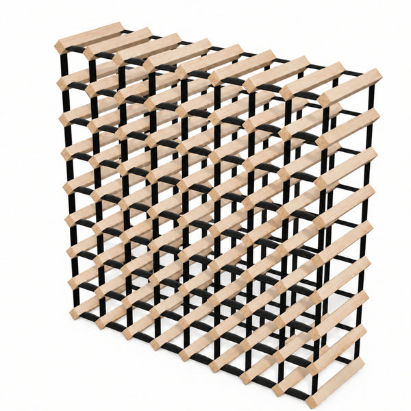 72-Bottle Timber Wine Rack | 8×8 Configuration