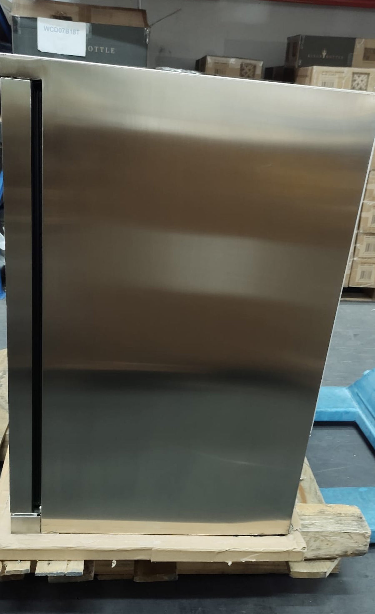 Refurbished - Heating Glass Double Door Under Counter Beverage Cooler Fridge