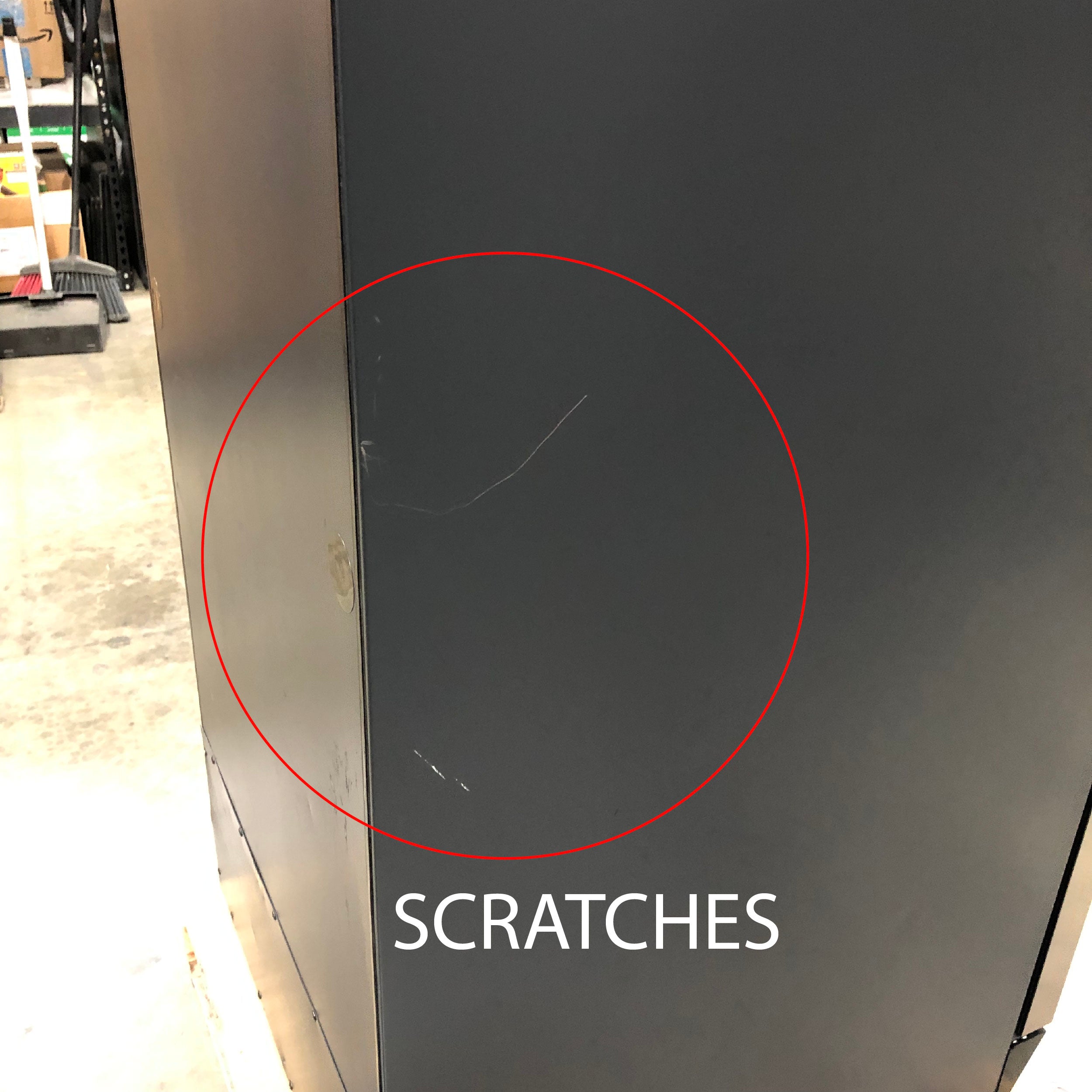 Refurbished 100 bottle single zone upright used wine cooler