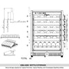 48 Inch Glass Door Side By Side Wine And Beverage Cooler Combo