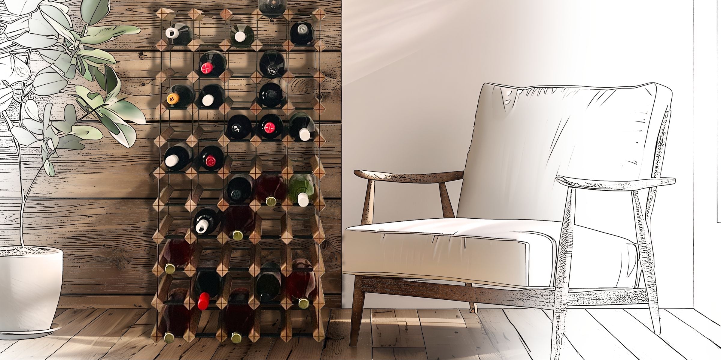 How to Build a Functional Wine Wall