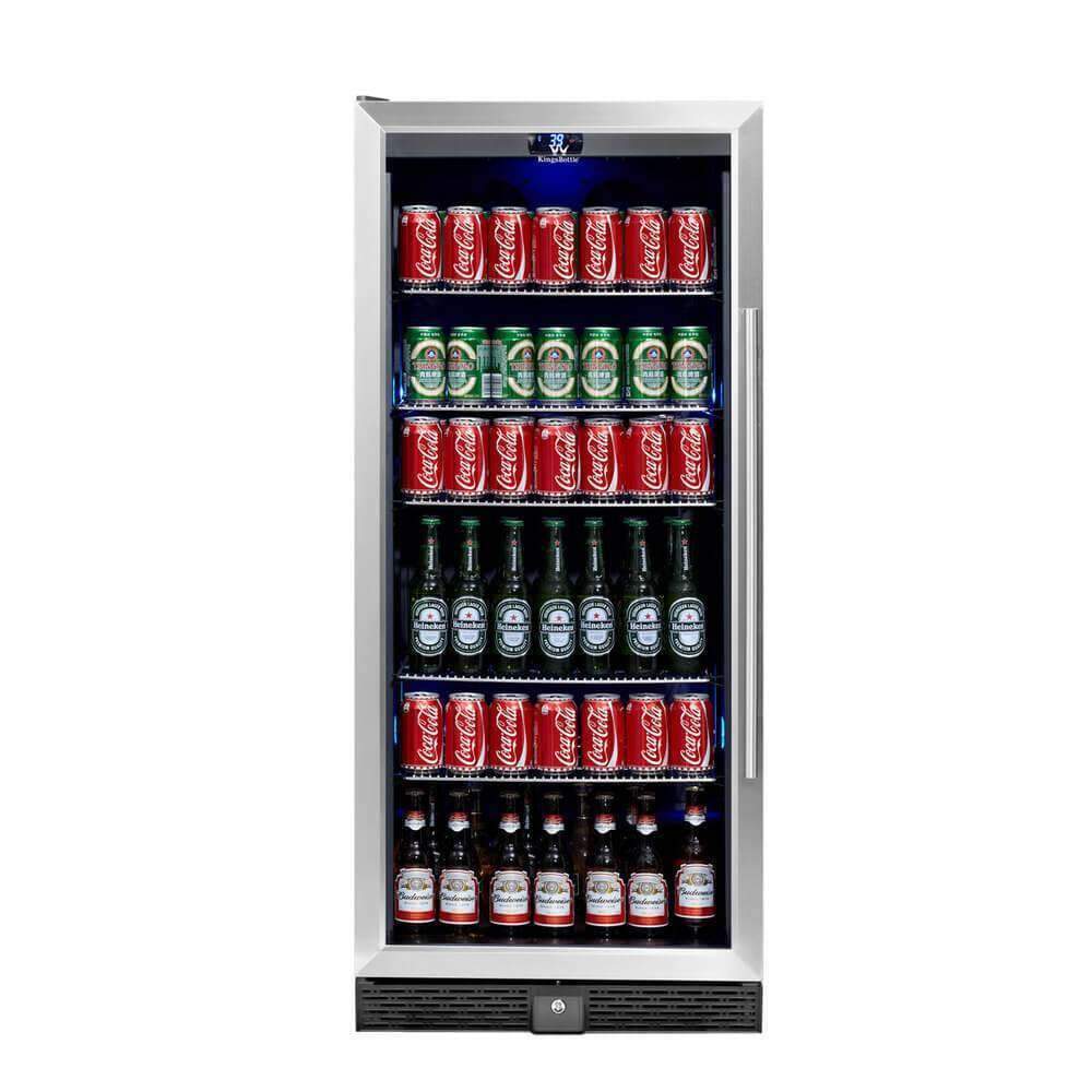 KingsBottle Upright Beverage Cooler Drink Center with Glass Door – Flaunt Your Very Own Chilled Drink Center