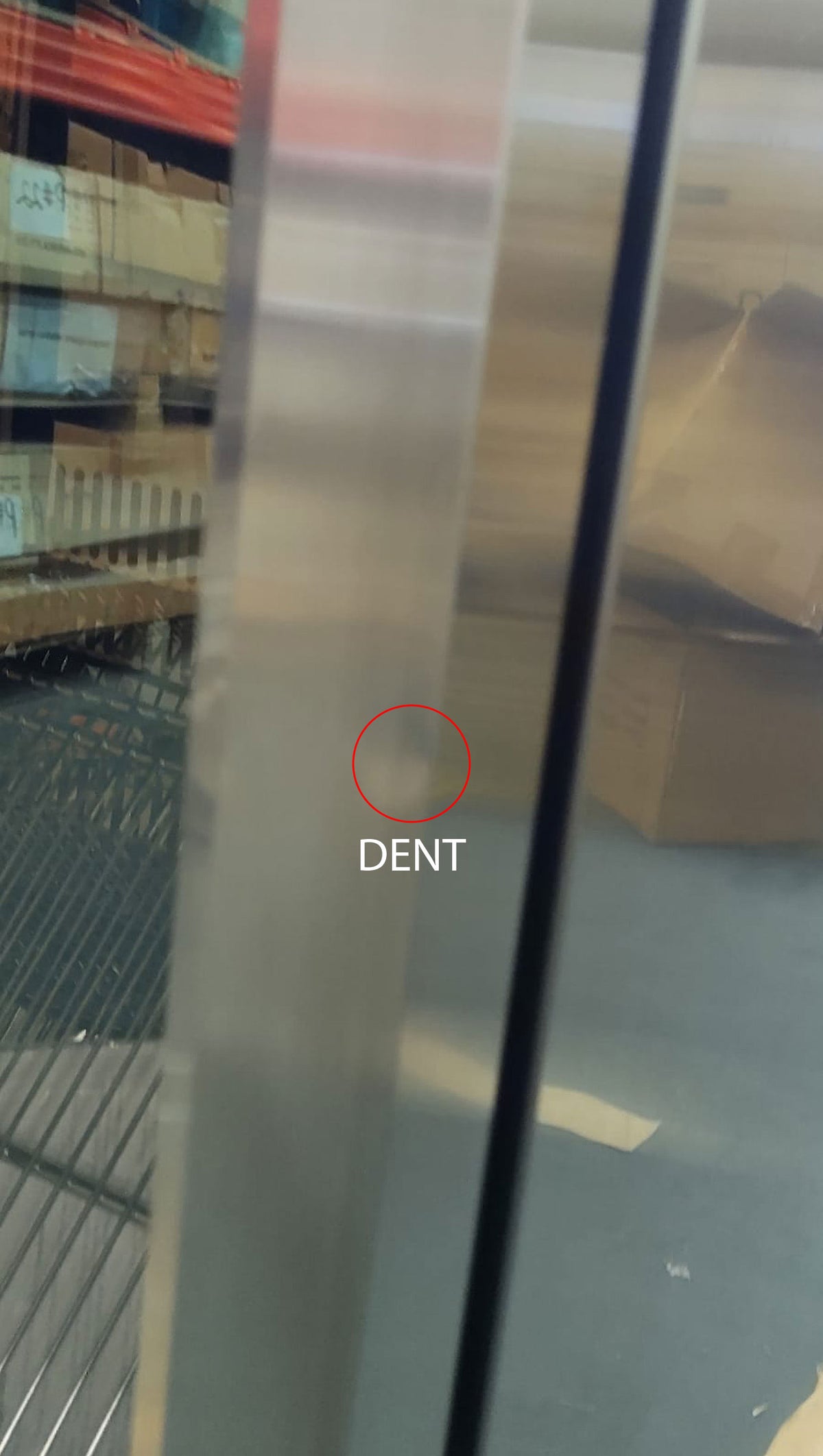 Refurbished - Heating Glass Double Door Under Counter Beverage Cooler Fridge