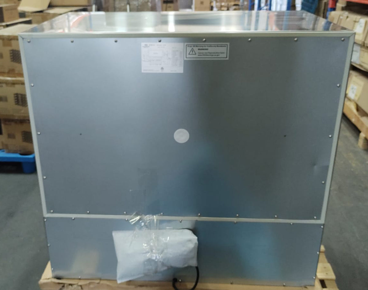 Refurbished - Heating Glass Double Door Under Counter Beverage Cooler Fridge
