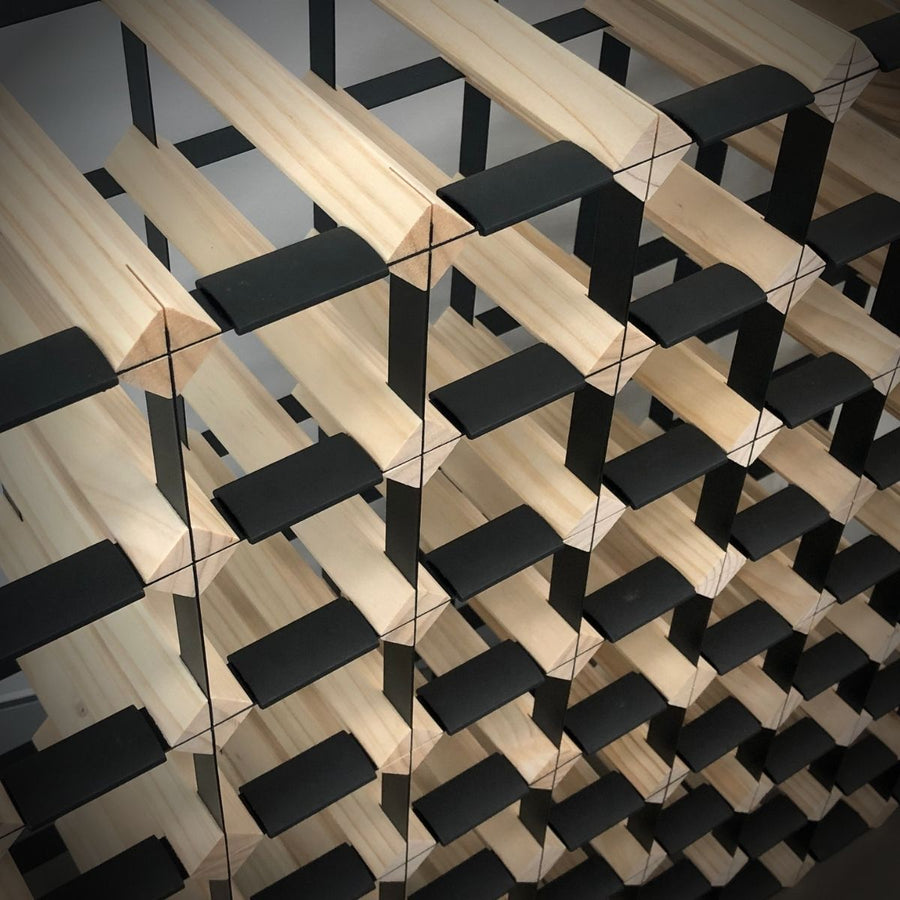 Natural Finish timber wine rack finish