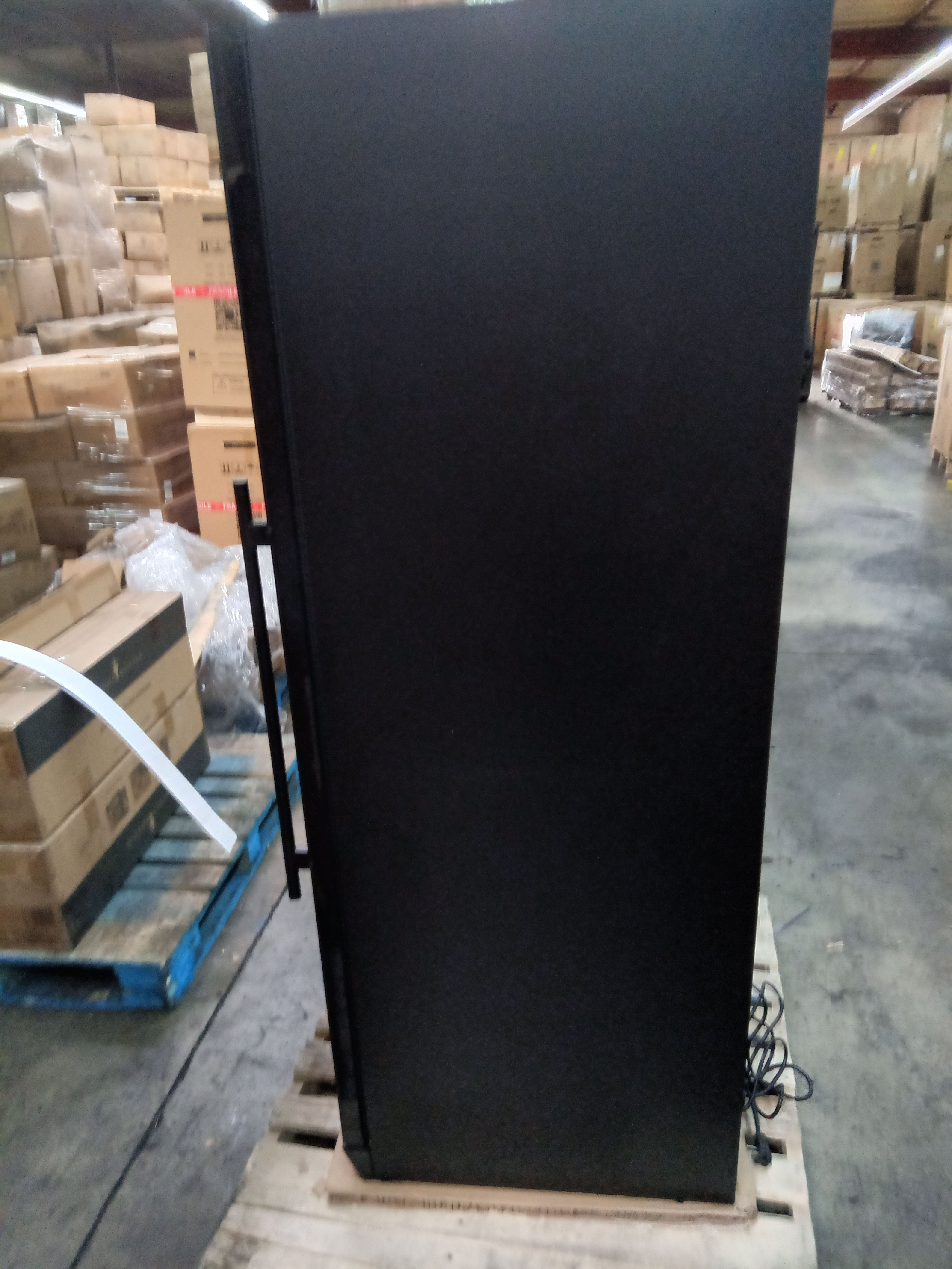 Refurbished - Large Beverage Refrigerator With Low-E Glass Door - Black Door