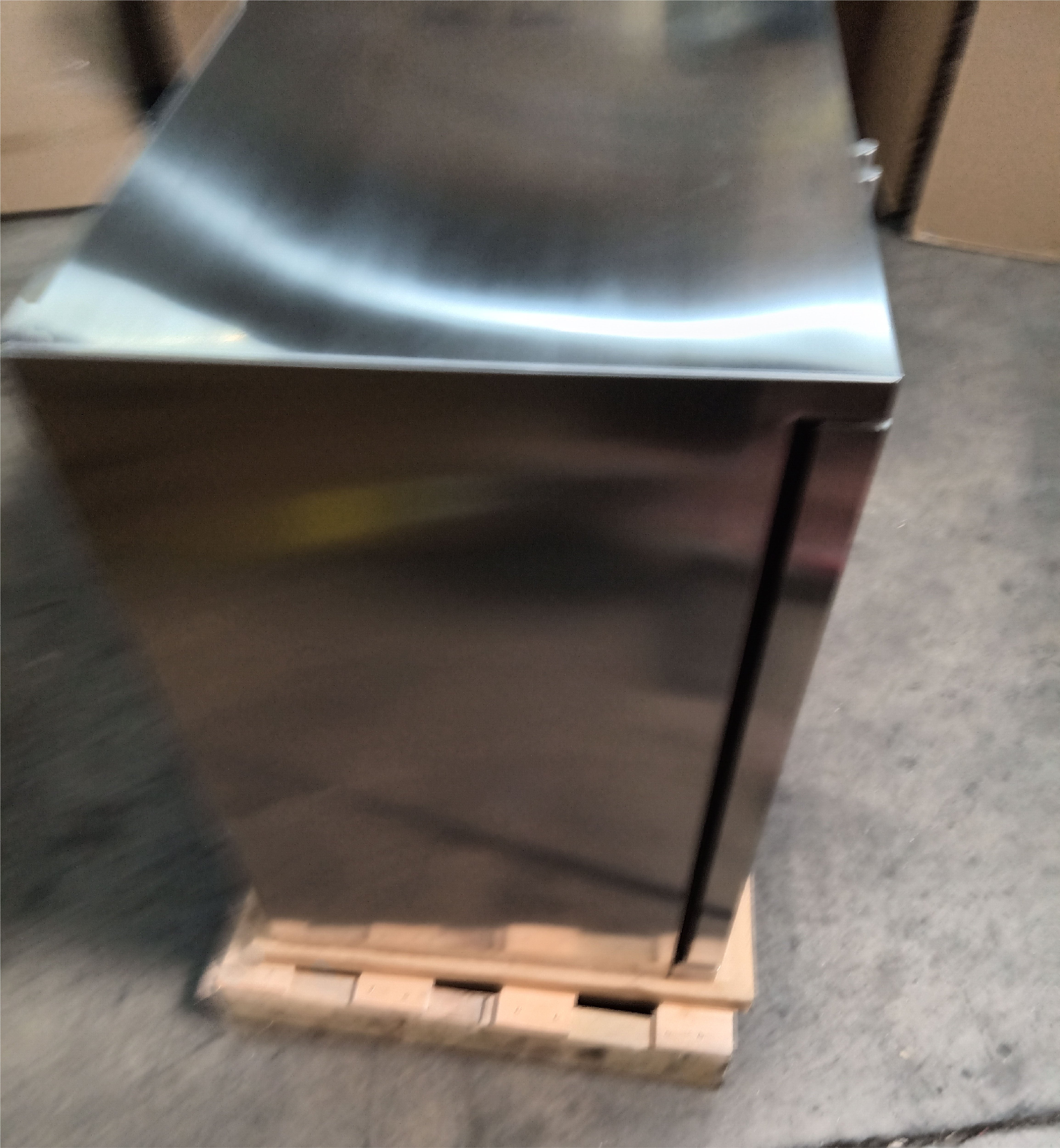Refurbished - 53 Inch Solid 3-Door Outdoor Beverage Drinks Cooler - Stainless Steel Door