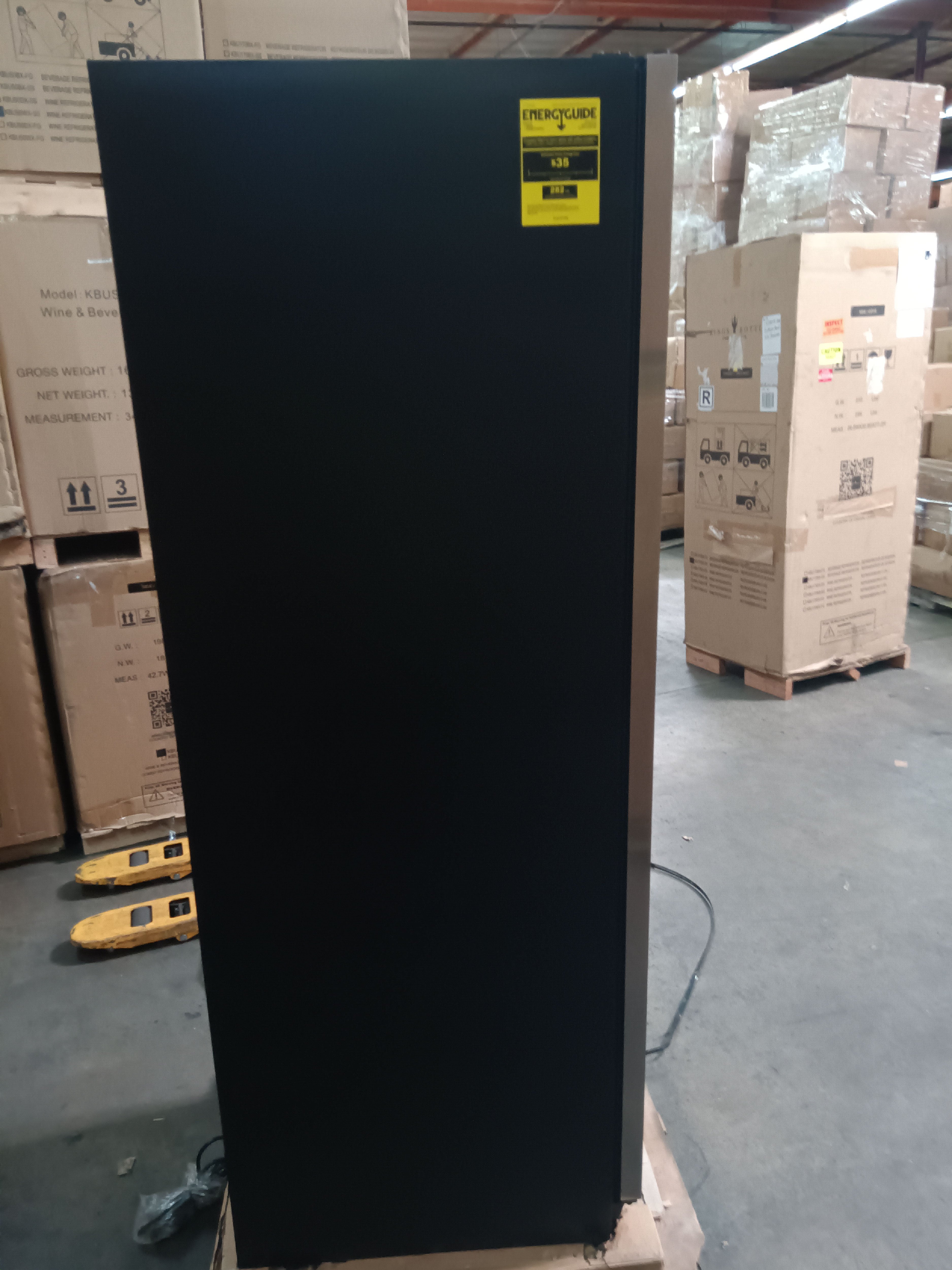 Refurbished - Large Beverage Refrigerator With Low-E Glass Door - Stainless Steel Door
