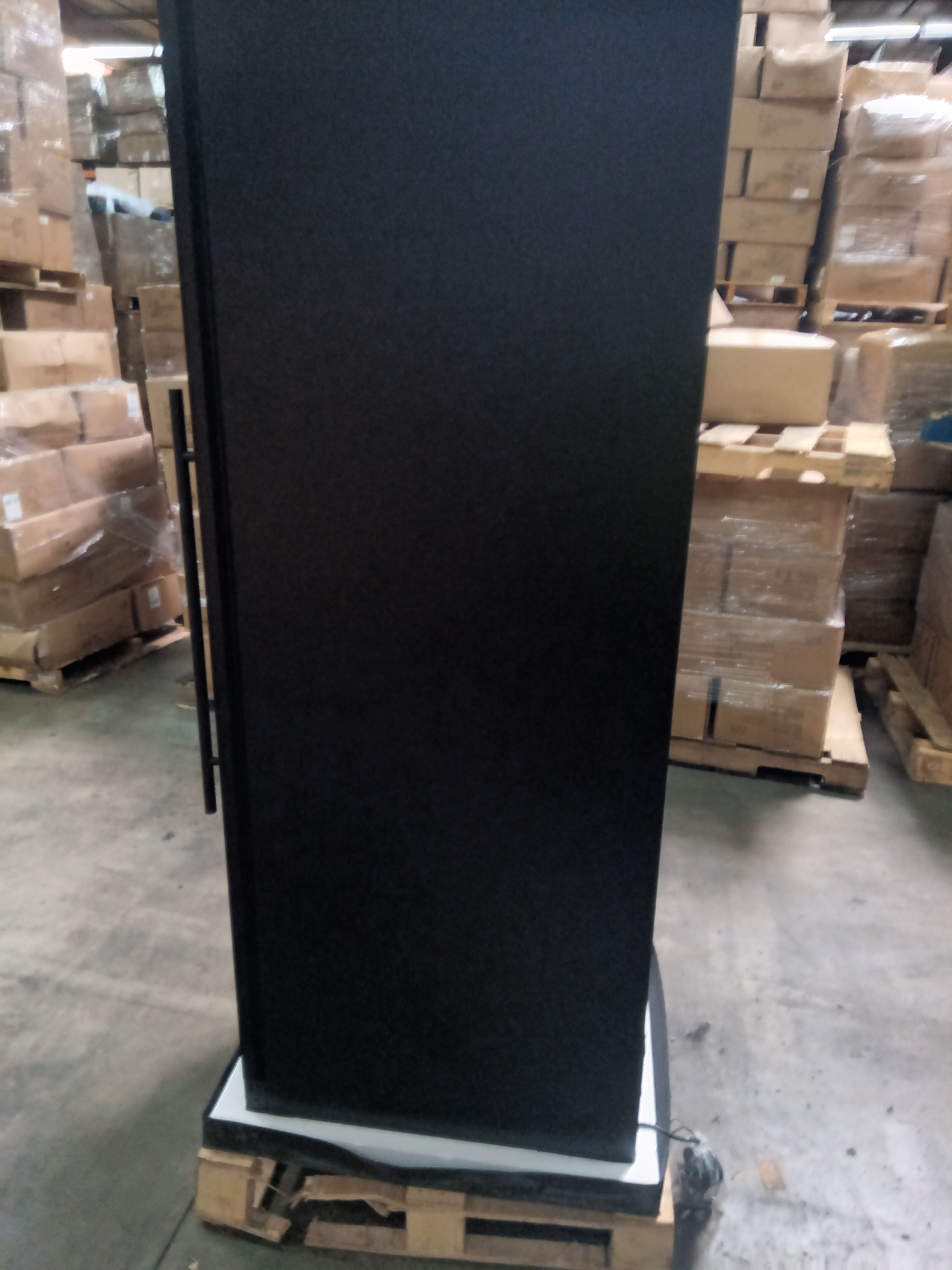 Refurbished - Large Beverage Refrigerator With Low-E Glass Door - Black Door