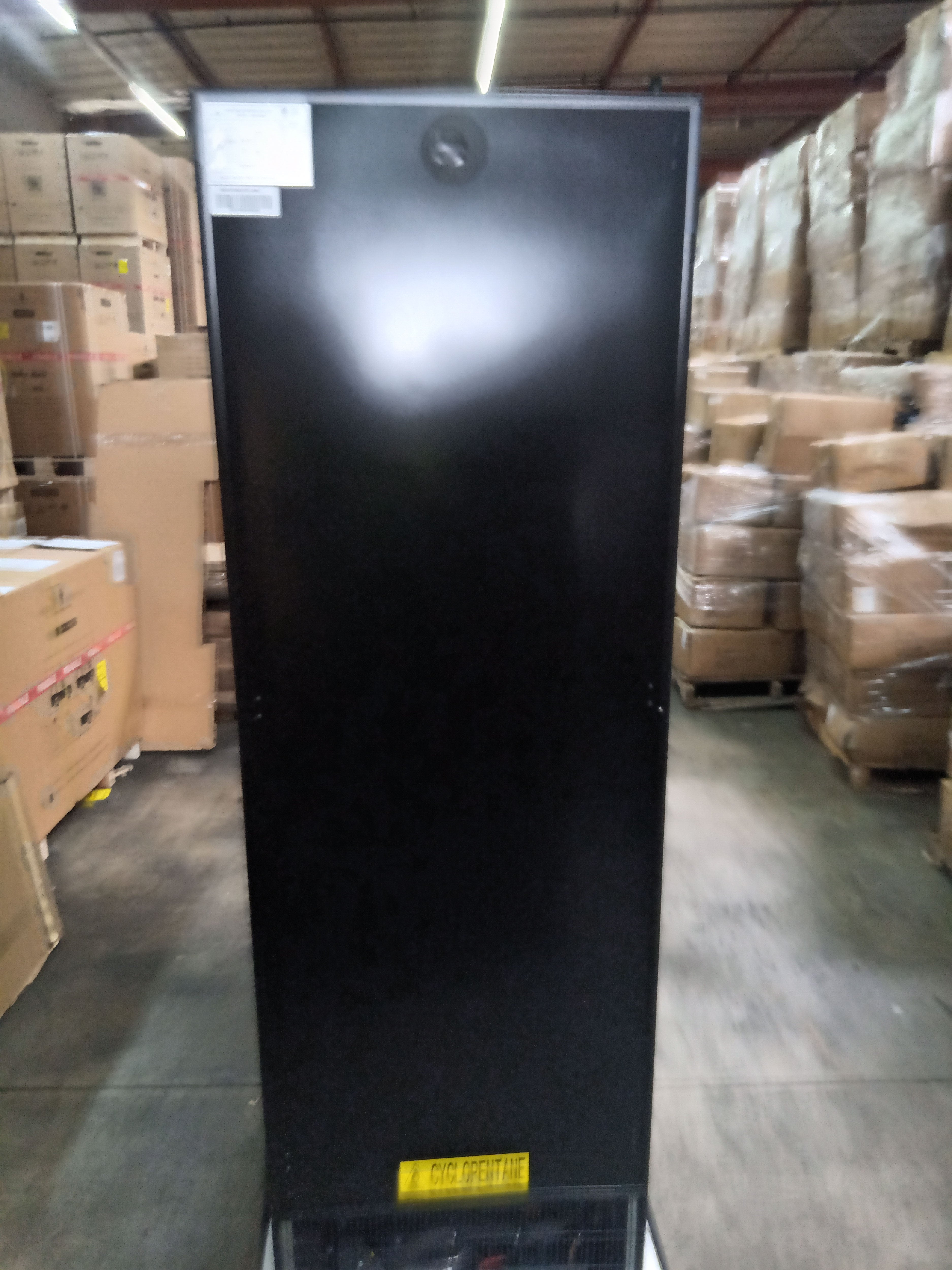 Refurbished - Large Beverage Refrigerator With Low-E Glass Door - Black Door
