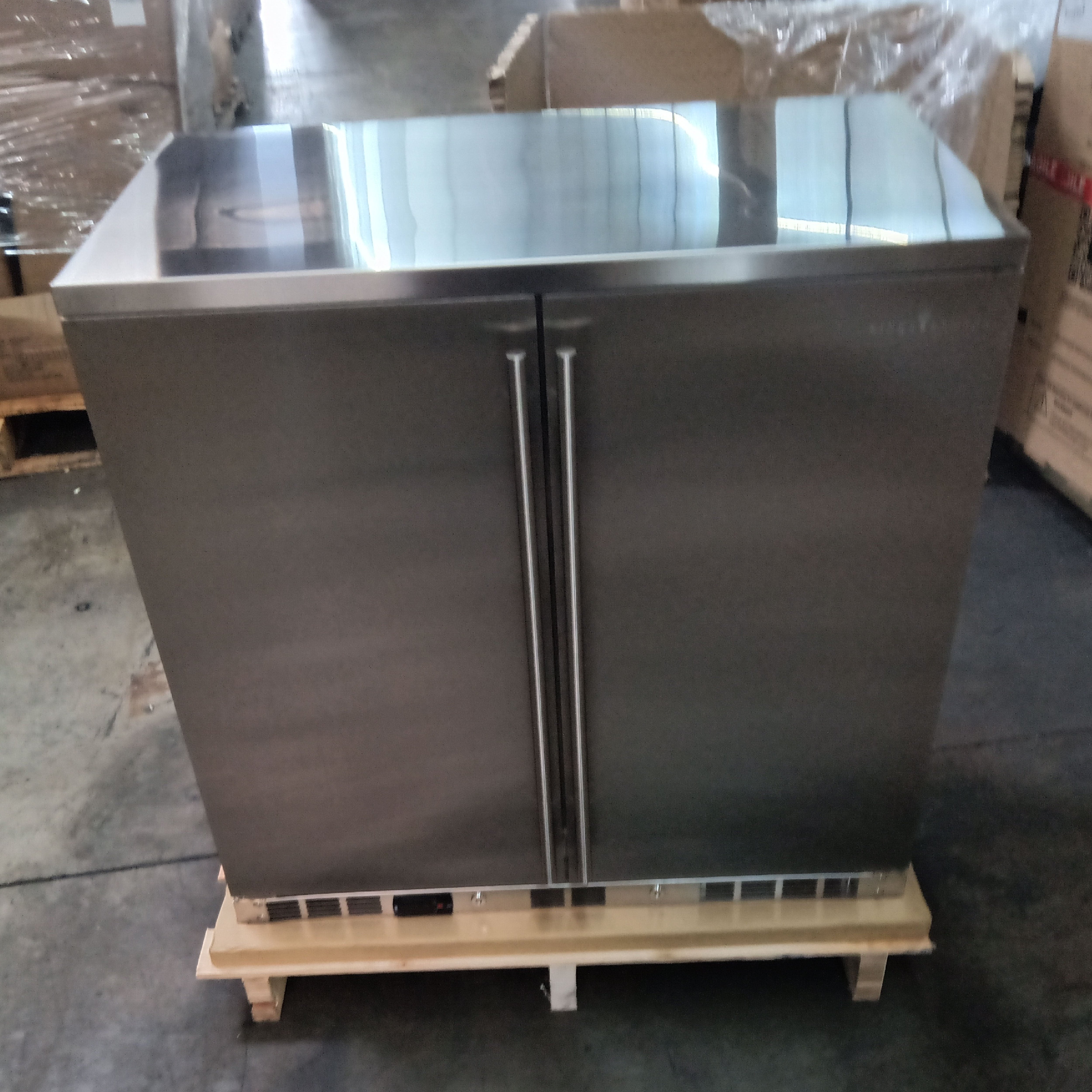 Refurbished - 36 Inch Outdoor Beverage Refrigerator 2 Door For Home