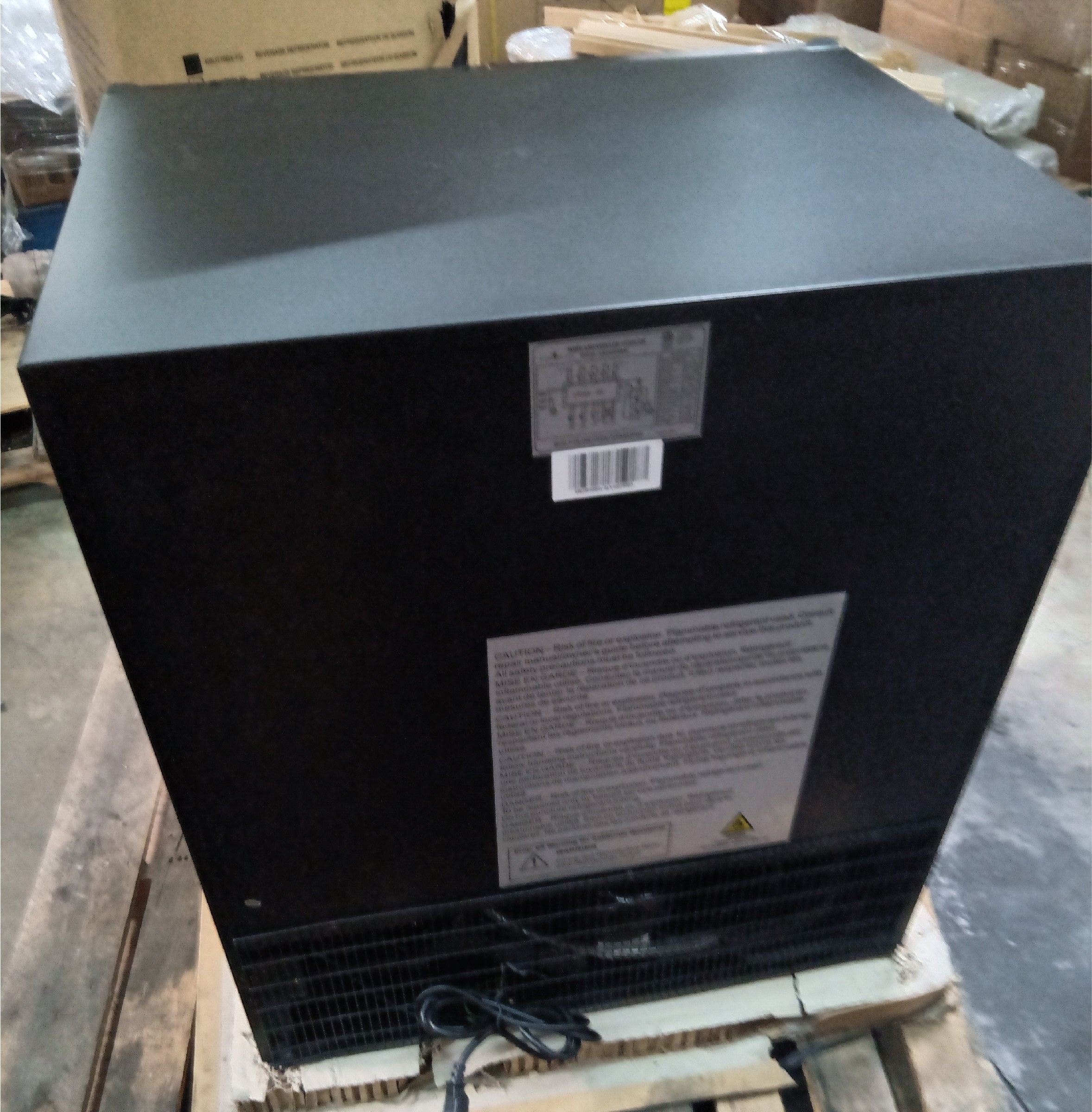 Refurbished - 30" Under Counter Low-E Glass Door Wine and Beer Cooler Combo - Glass Door With Black Frame