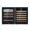 Ultimate Under-Bench Wine & Beverage Refrigerator Combo with Low-E Glass Door