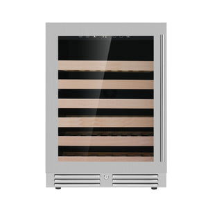 24 Inch Under Counter LOW-E Glass Door Single Zone Wine Cooler