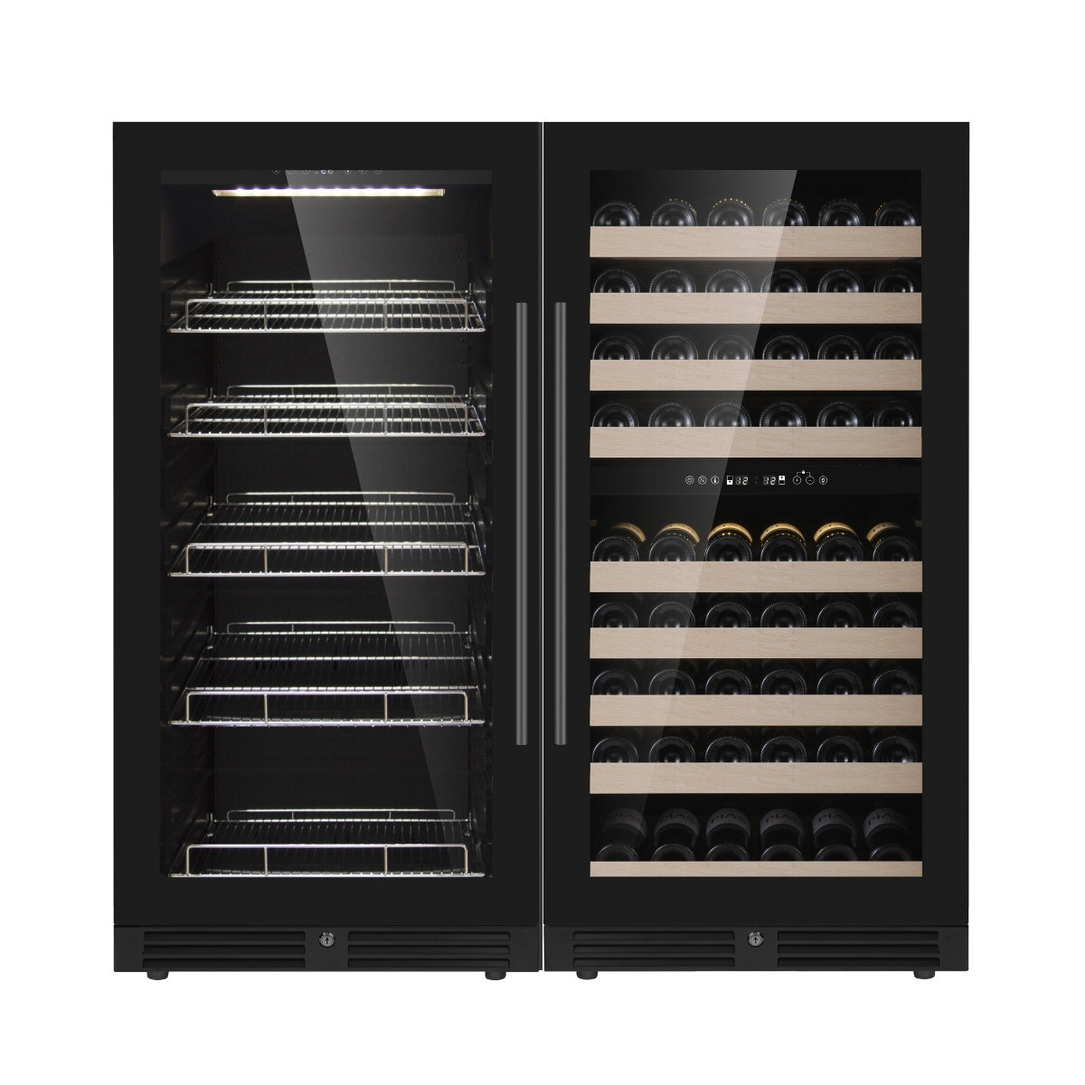 47" High Wine & Beverage Refrigerator Combo with Triple Temp. Zones