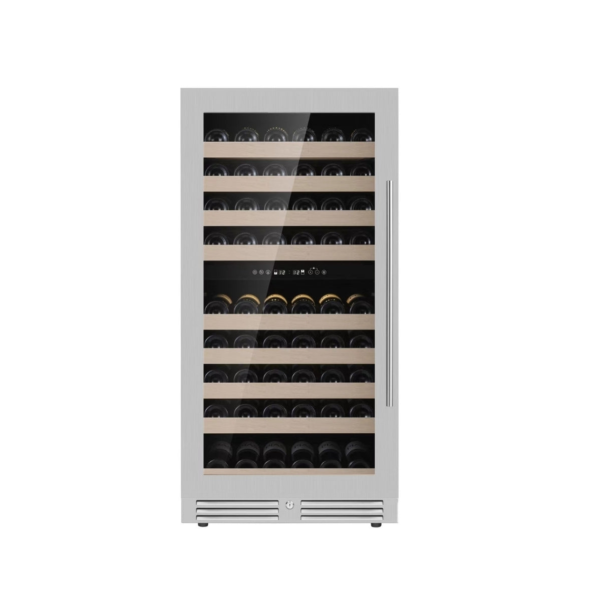 47-Inch Tall Dual Zone Wine Cooler with Low-E Glass Door