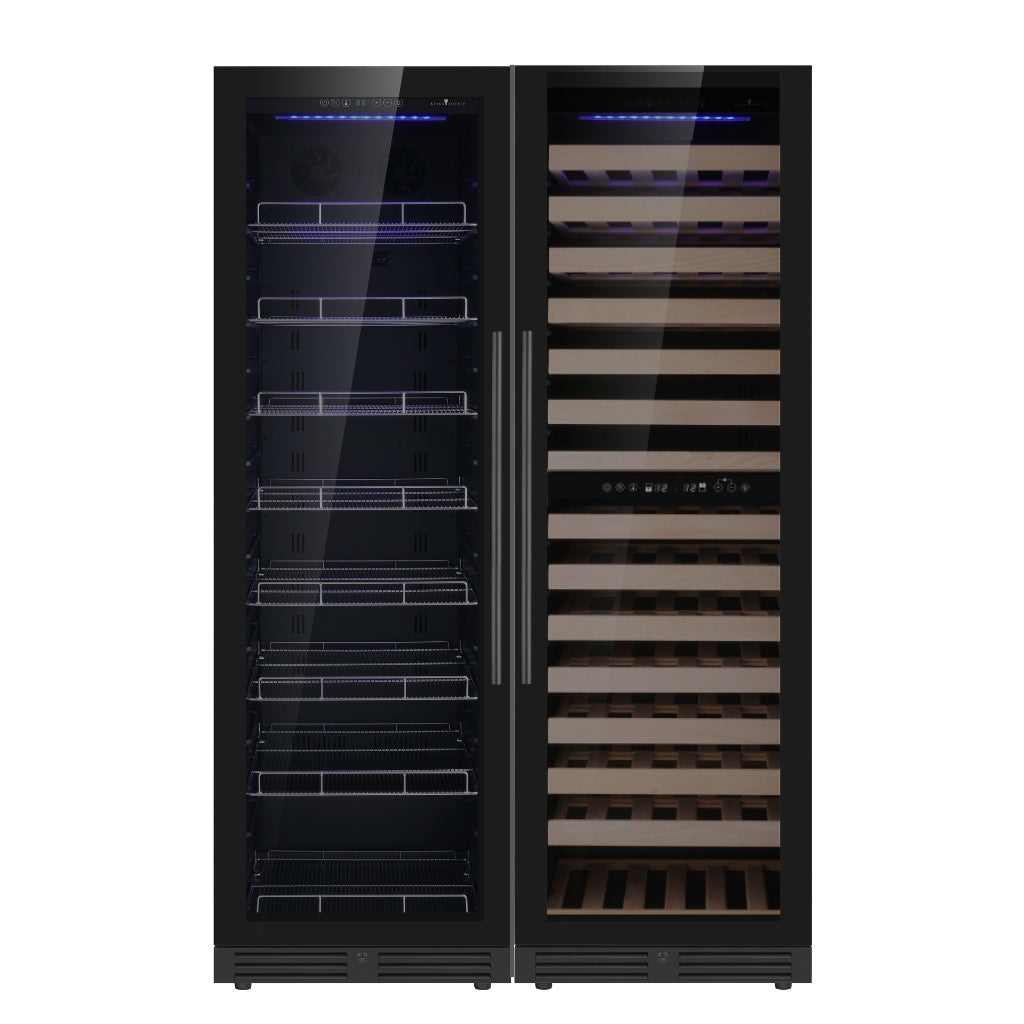 Upright Wine & Beverage cooler Combo With Triple Temp. Zones