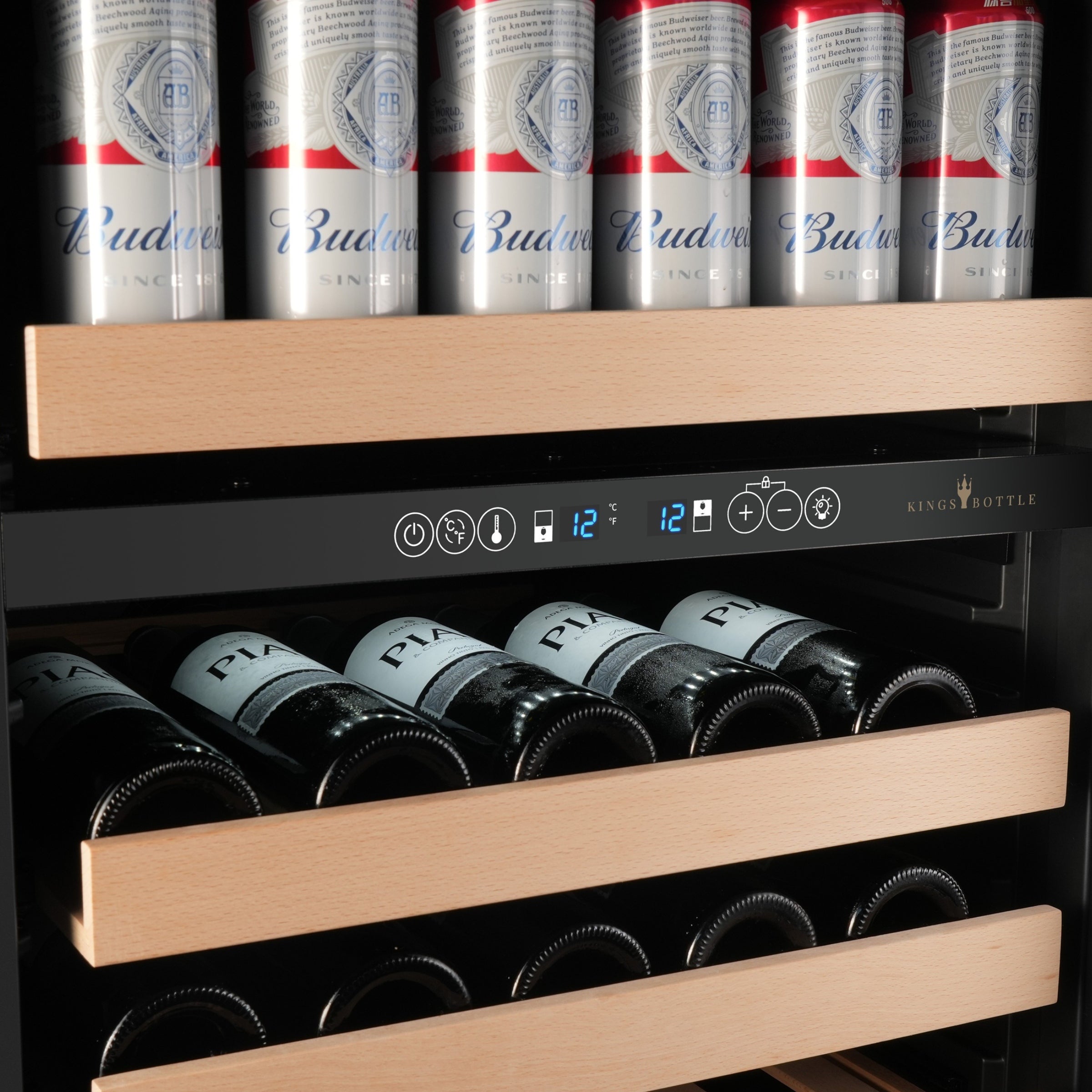 47 Inch Upright Dual-Zone Wine & Beverage Center | KingsBottle