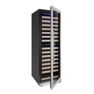 Dual Zone Upright Low-E Glass Door Large Wine Cooler