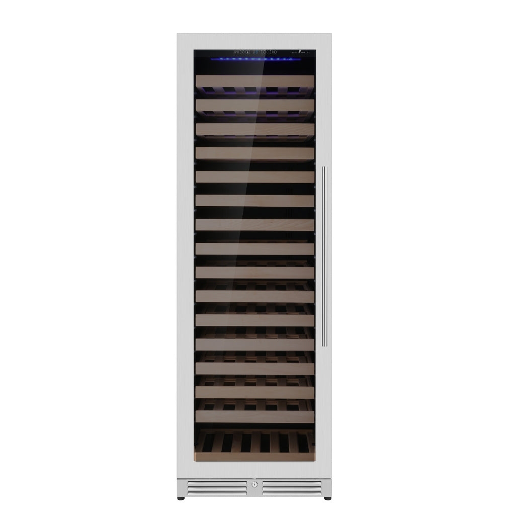 Upright Single Zone Large Wine Cooler With Low-E Glass Door