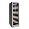 Upright Single Zone Large Wine Cooler With Low-E Glass Door