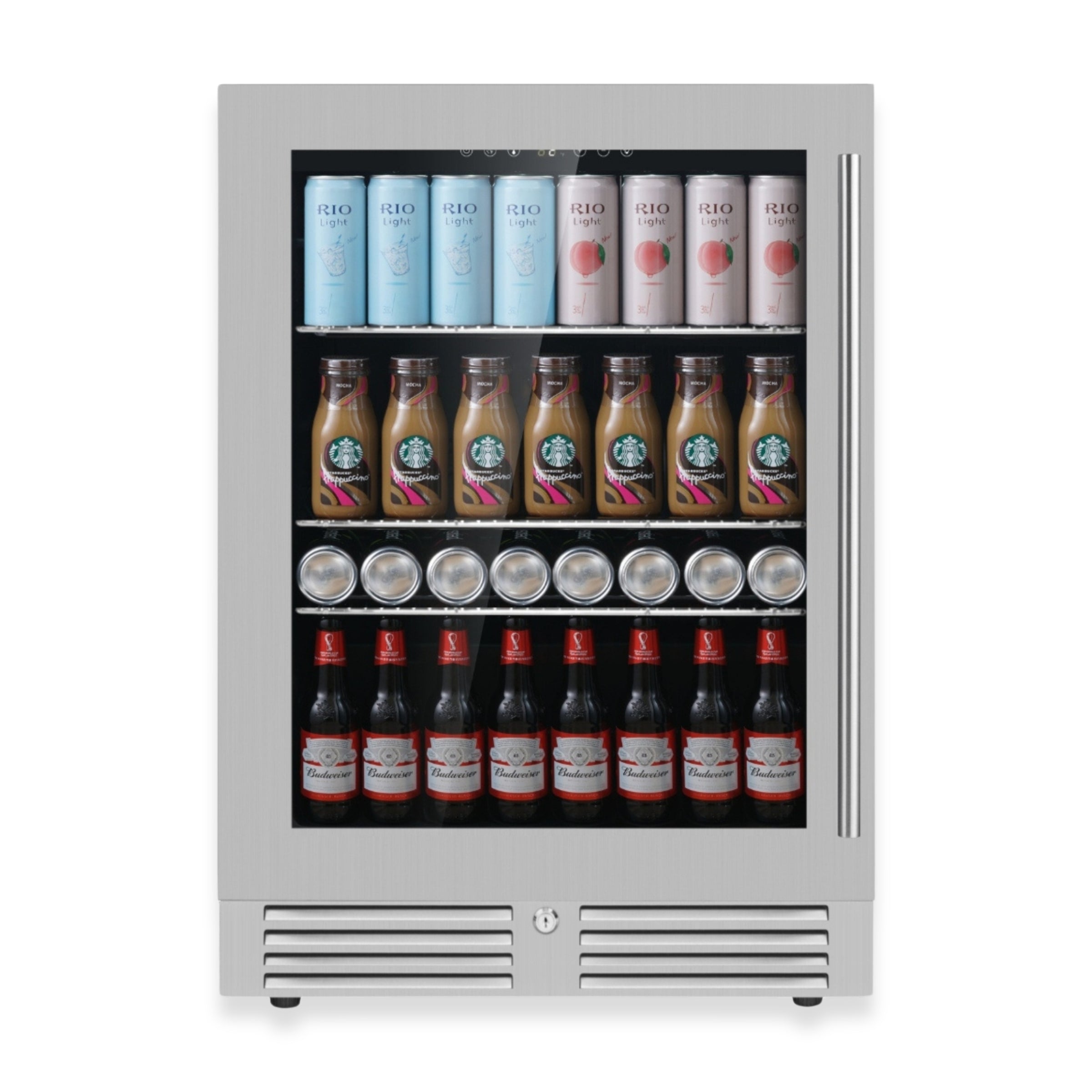 24 Inch Under Counter LOW-E Glass Door Beer Fridge