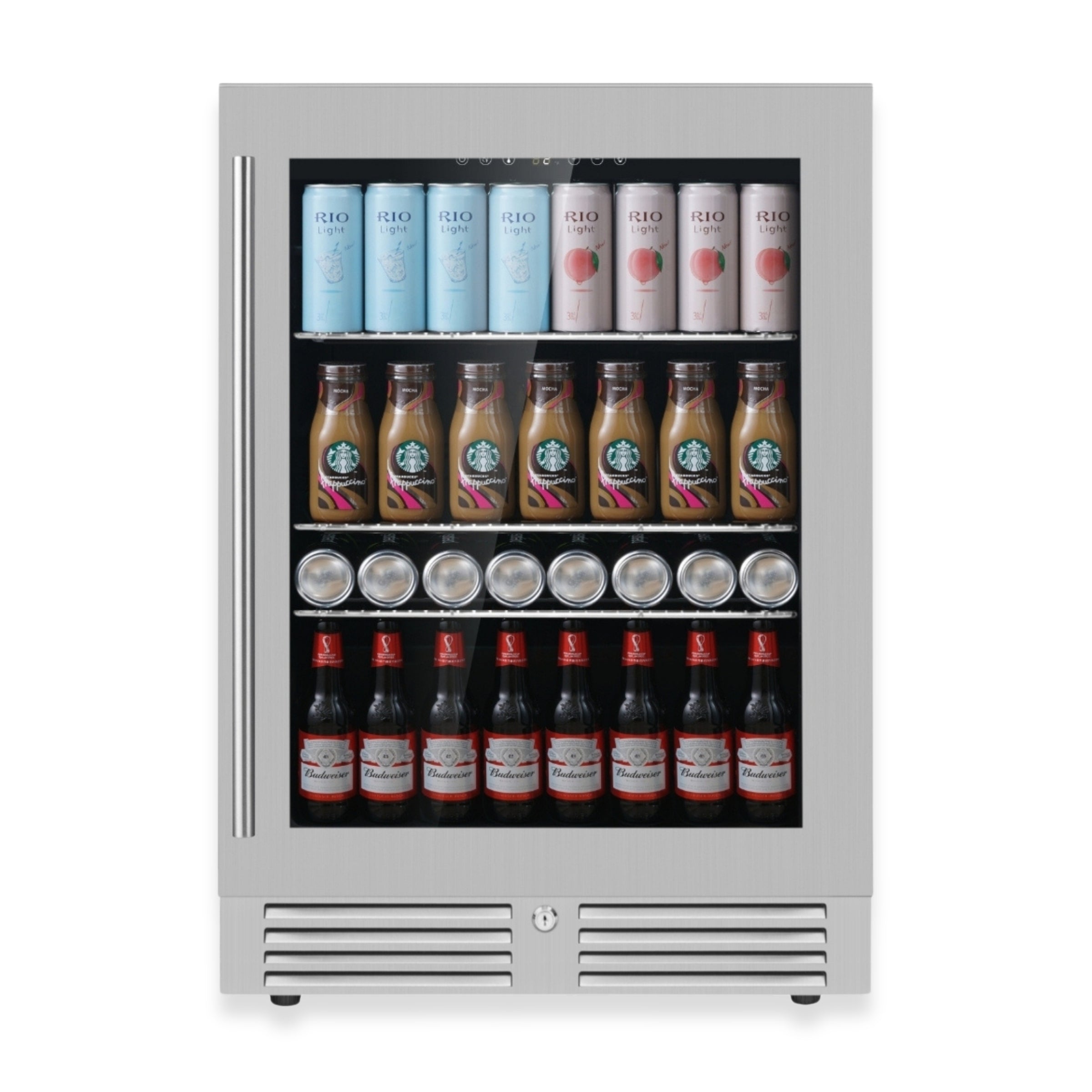 24 Inch Under Counter LOW-E Glass Door Beer Fridge