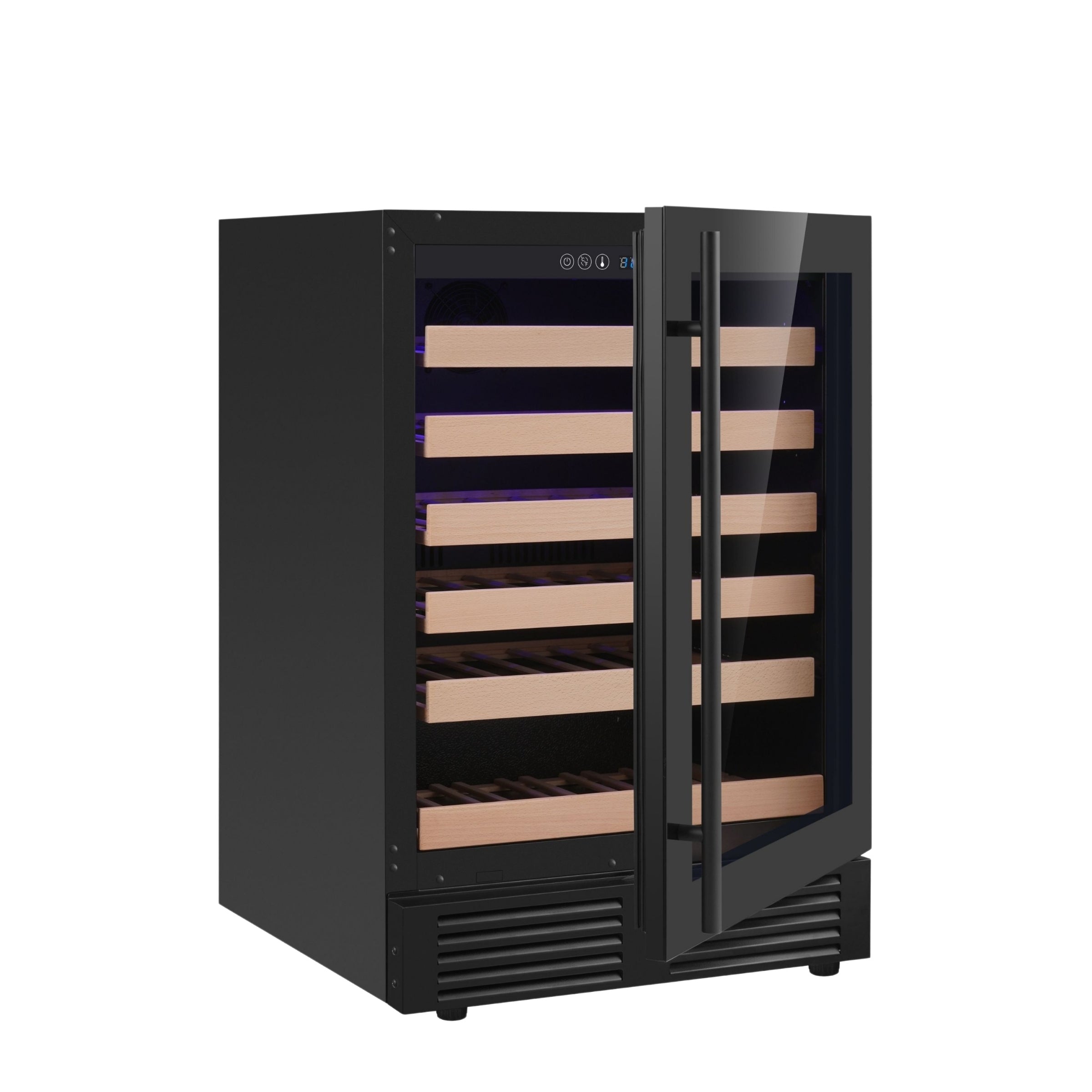 24-Inch Under-Counter Single Zone Wine Cooler with Low-E Glass Door