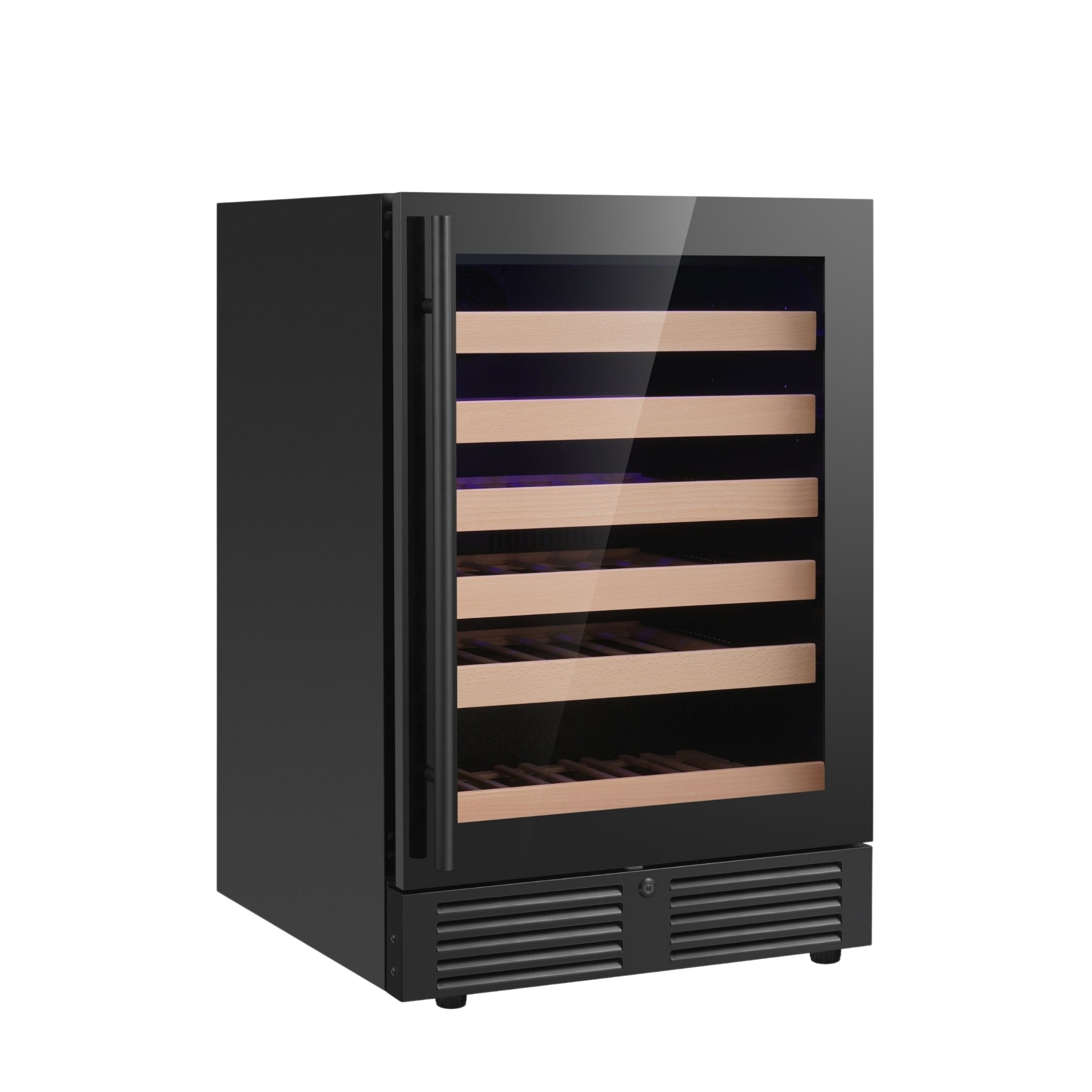 24-Inch Under-Counter Single Zone Wine Cooler with Low-E Glass Door