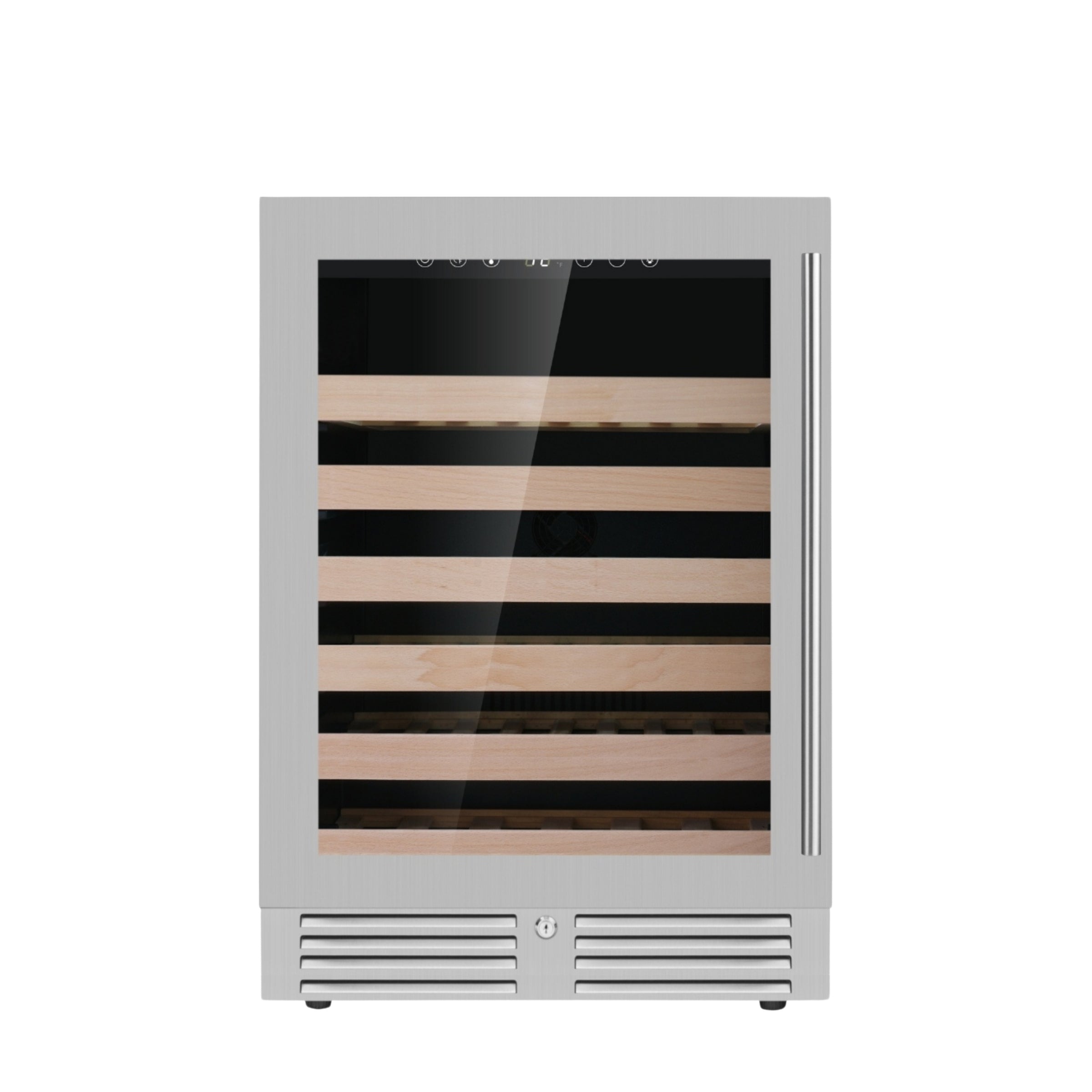 24-Inch Under-Counter Single Zone Wine Cooler with Low-E Glass Door