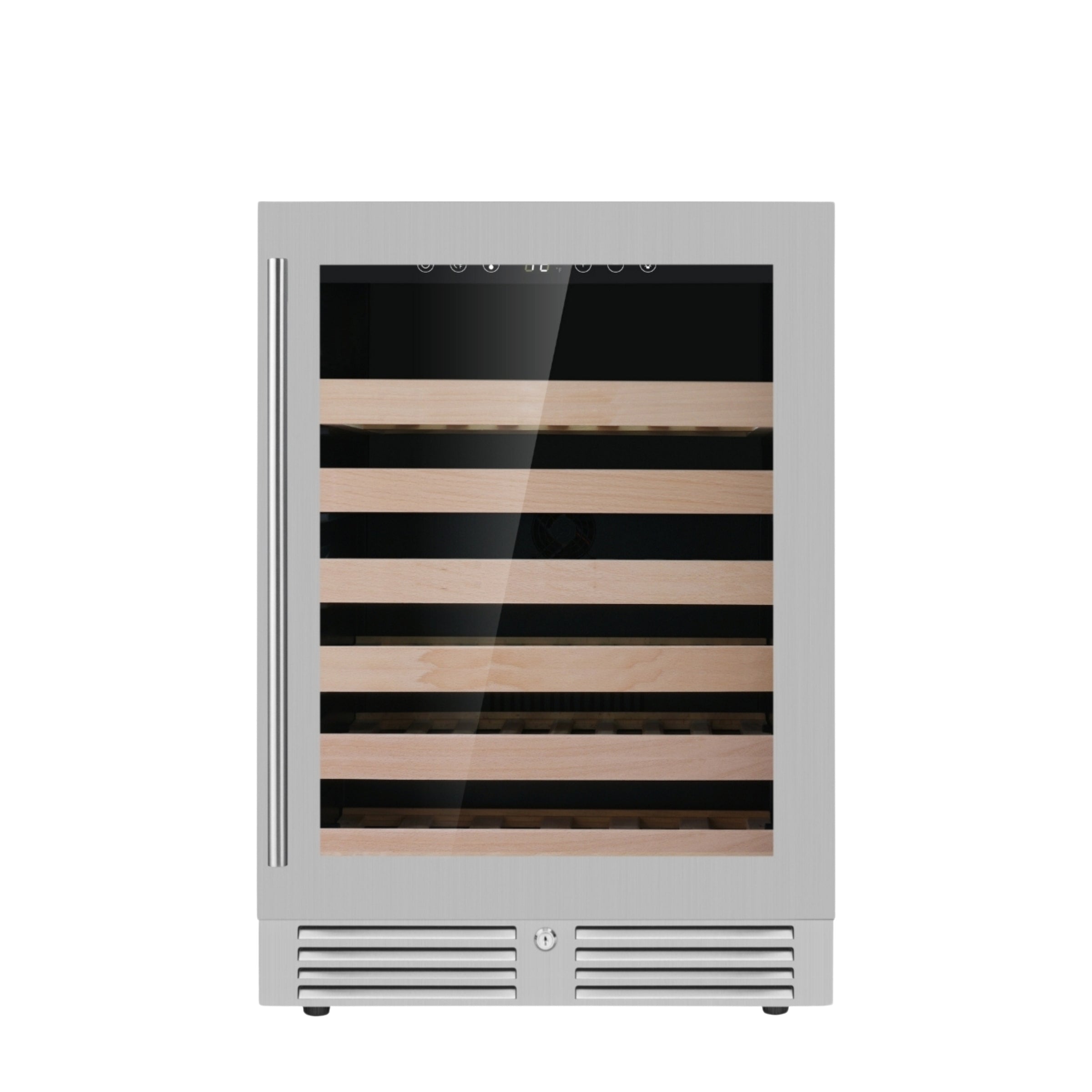 24-Inch Under-Counter Single Zone Wine Cooler with Low-E Glass Door