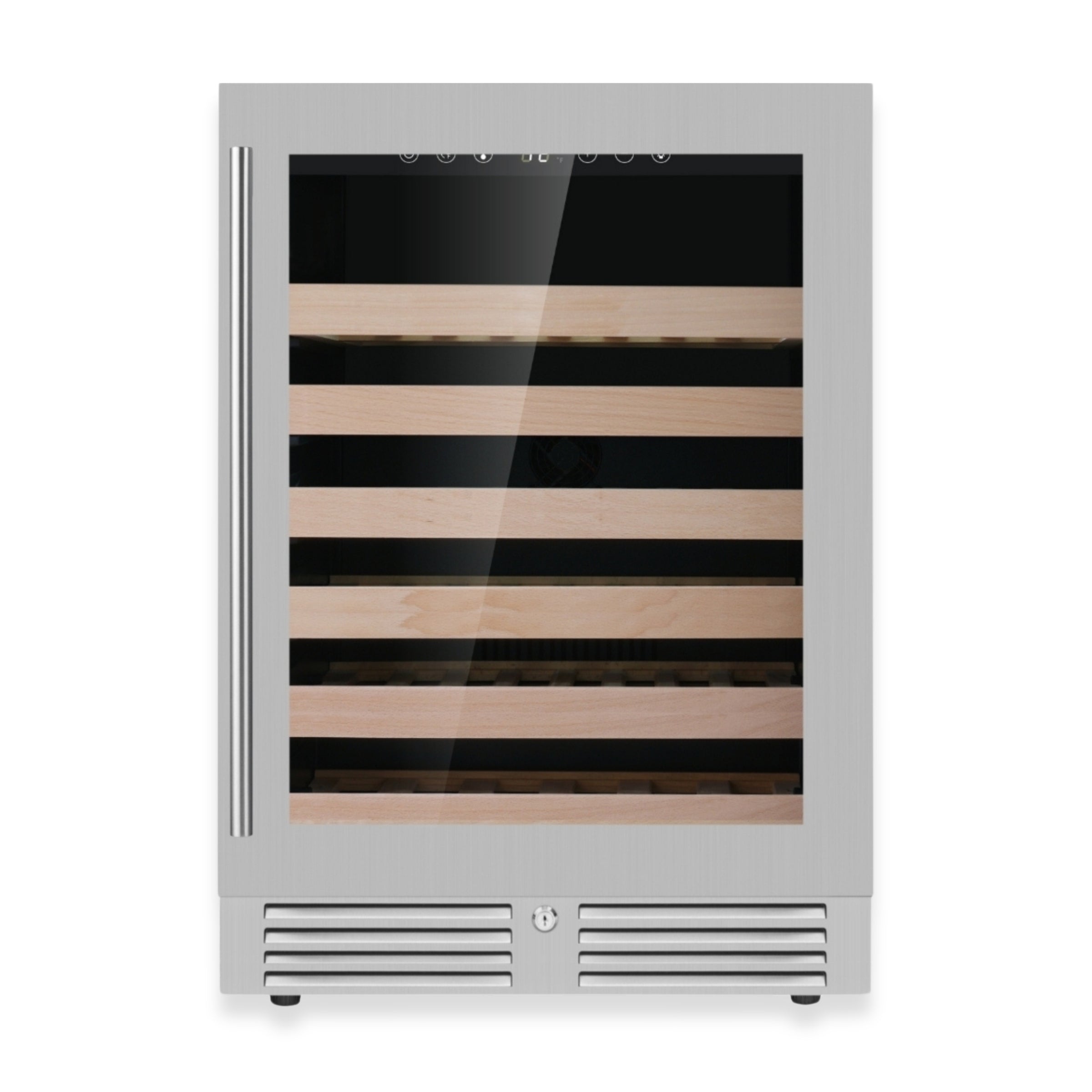 24-Inch Under-Counter Single Zone Wine Cooler with Low-E Glass Door