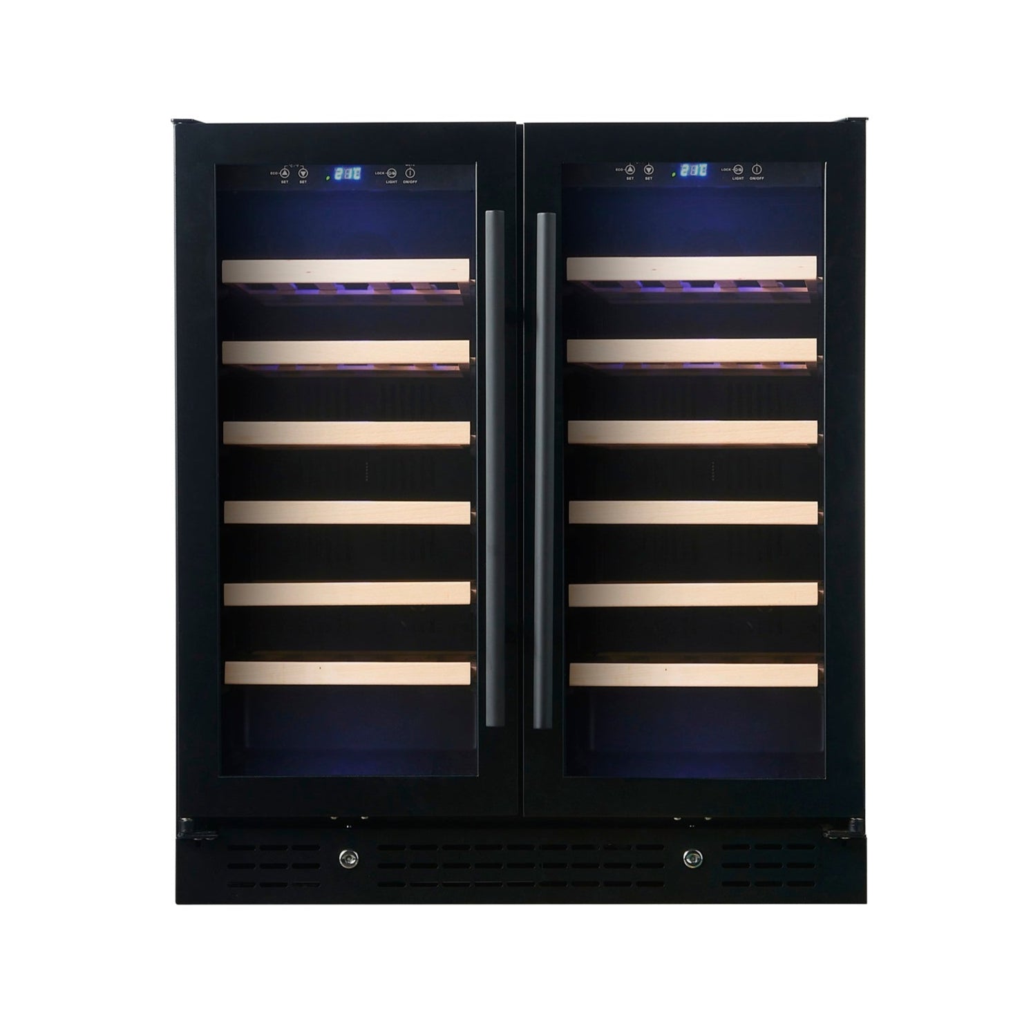 30-inch Dual Zone Wine Cooler with Low-E Glass Door