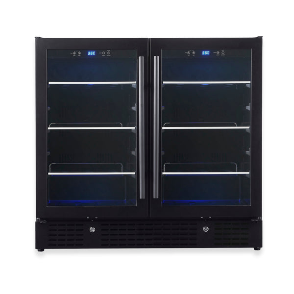 36-Inch Dual-Zone Beverage Refrigerator
